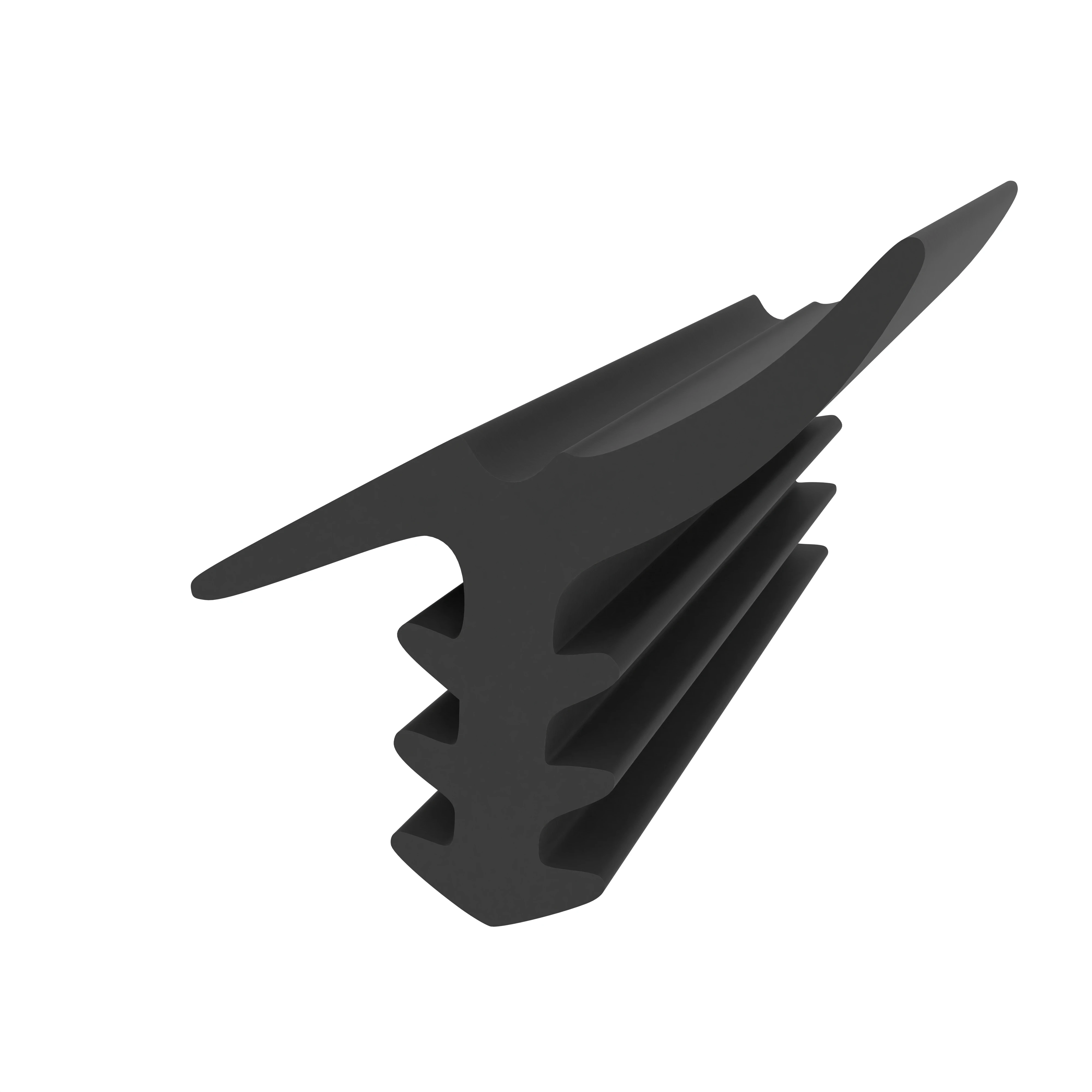Türrahmen Dichtung - Holzzargendichtung für Haustüren | 4 - 5 mm Nutbreite | Farbe: schwarz