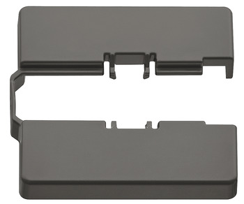 Abdeckkappe für Montageplatte aus Kunststoff in grau