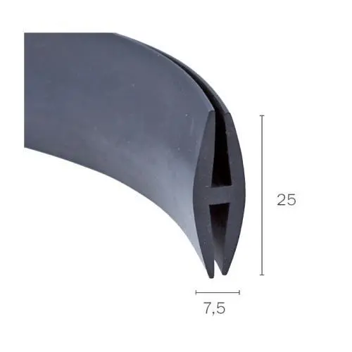 Restaurierungsmaterial - Restaurationsmaterial für Boote | Klemmbereich: 2-3 mm | Farbe: schwarz