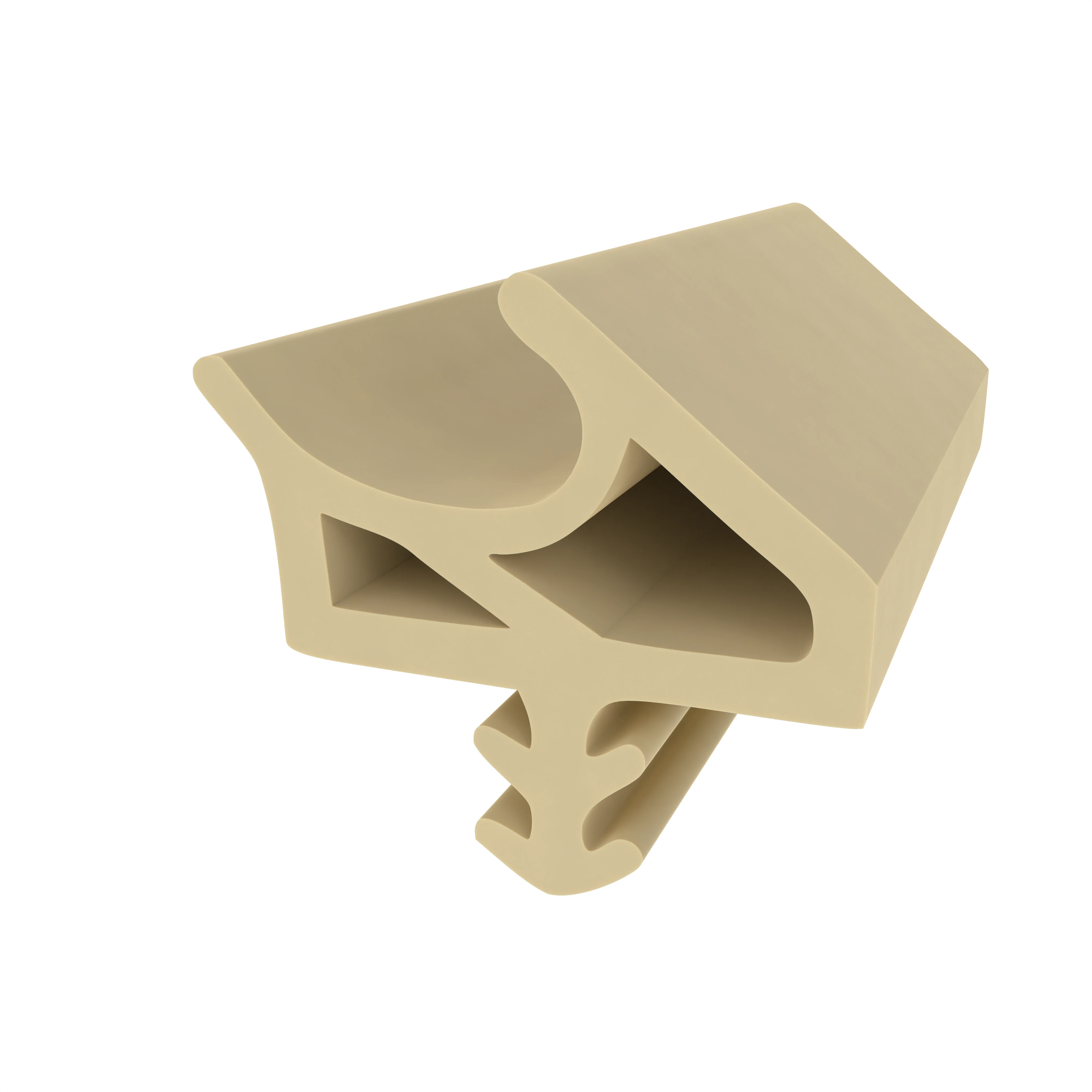 Holzzargendichtung für Zimmertüren | 3 mm Nut | Farbe: beige Holzzargendichtung für Zimmertüren | 3 mm Nut | Farbe: beige