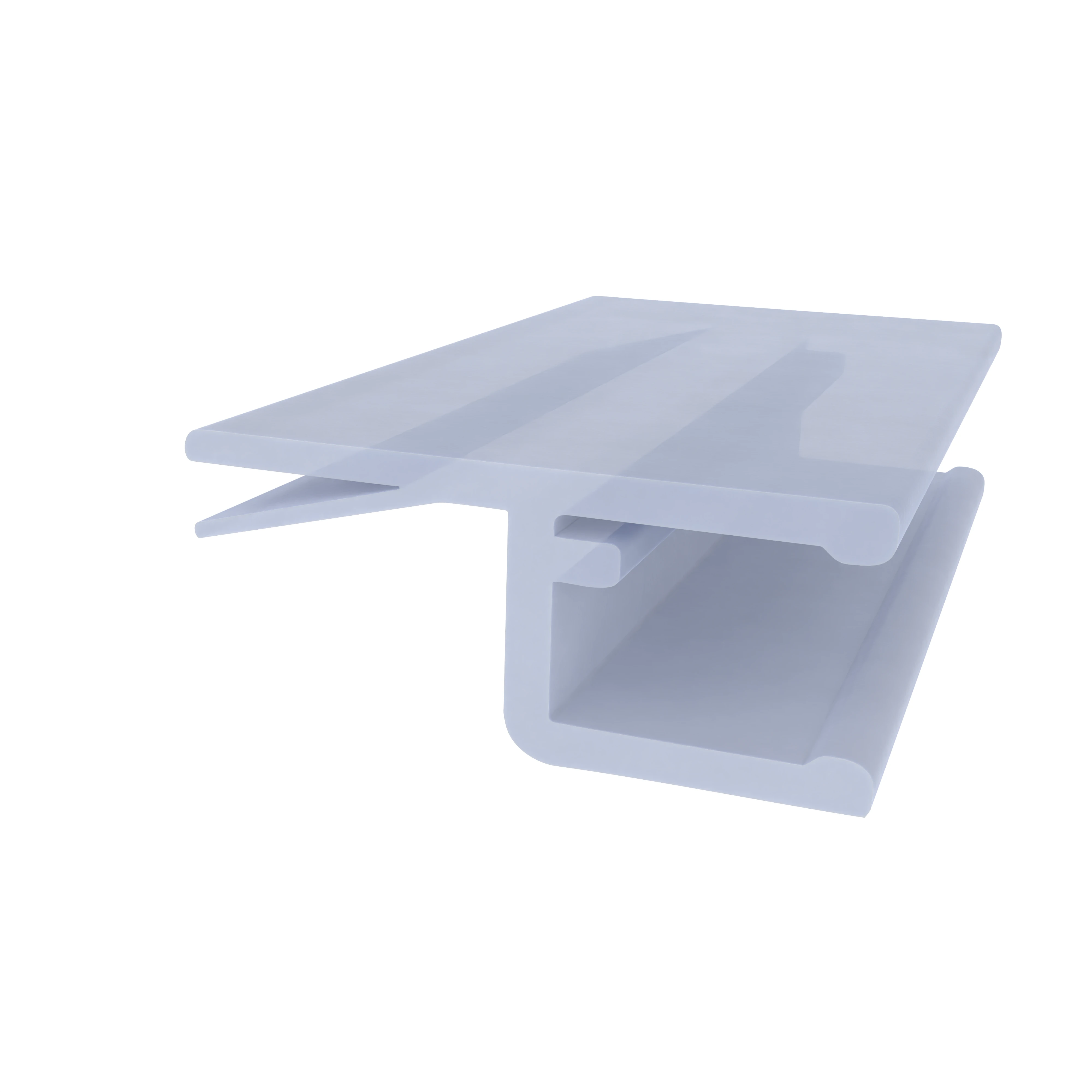 Dusch-Frontanschlagprofil | 6 - 8 mm Glasstärke | Farbe: transparent