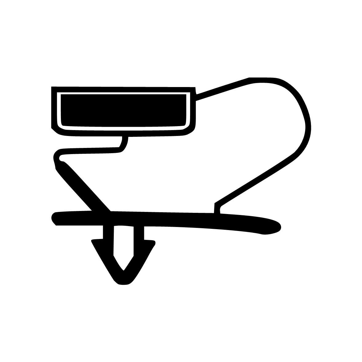 Kühlschrankdichtungen - Kühlschrankdichtungsrahmen | Höhe: 17,5 mm | Farbe: grau