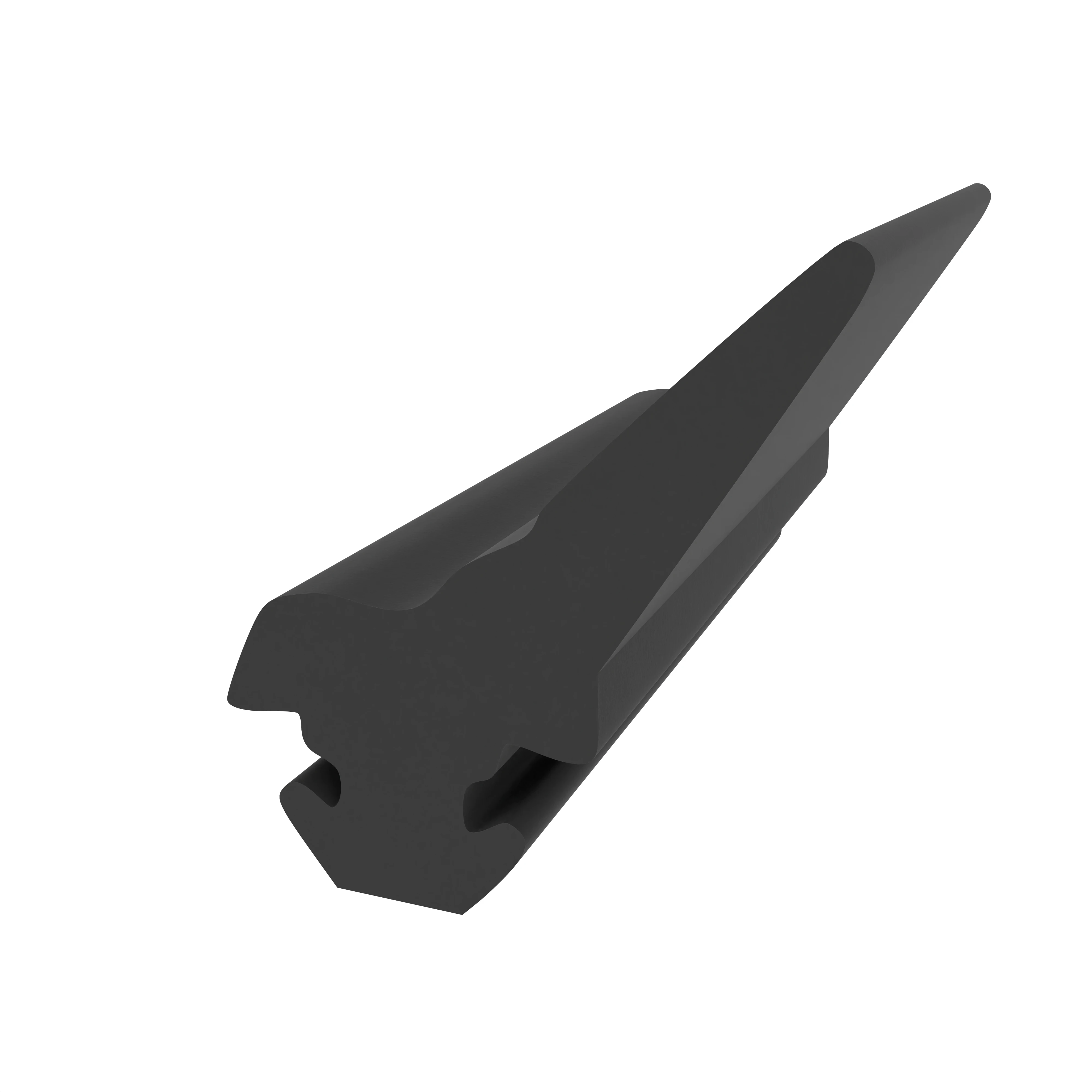 Türrahmen Dichtung - Mitteldichtung für Metall- und Alufenster | 15 mm Höhe | Farbe: schwarz