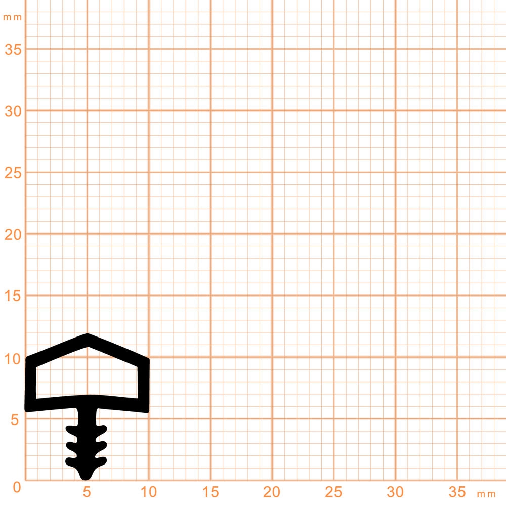 Türrahmen Dichtung - Holzzargendichtung für Zimmertüren | 2,8 mm Nutbreite | Farbe: weiß