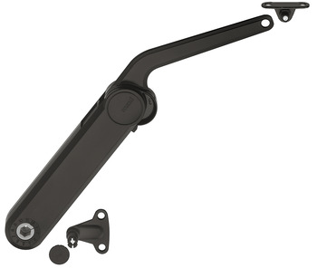 Hochklappbeschlag von Häfele | Modell: Maxi Komplett-Set - D | Farbe: schwarz