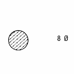 Moosgummi - Rundschnurprofil | 8 mm Durchmesser | Farbe: schwarz