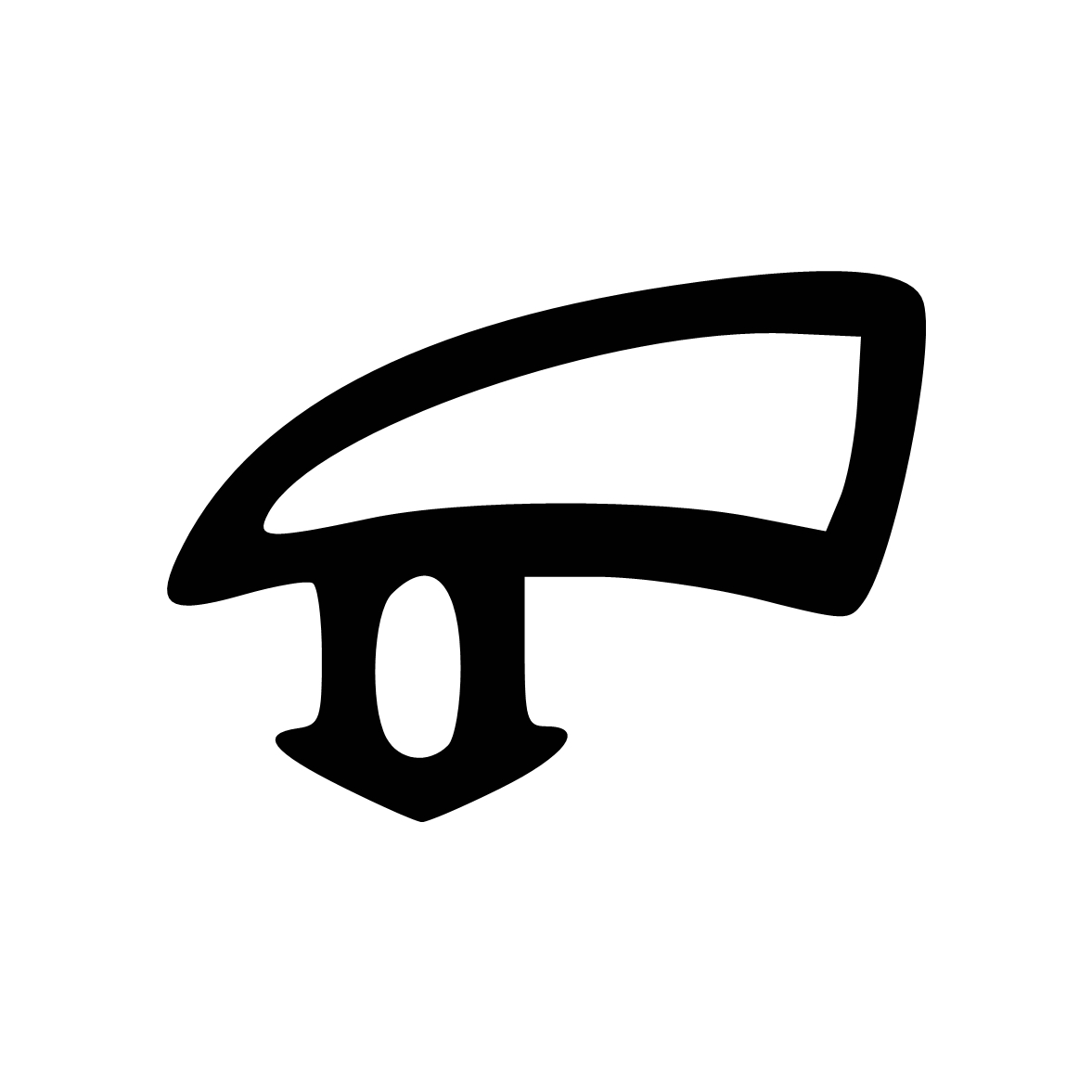 Lippendichtungen - Anschlagdichtung mit Schlauch | 9 mm Höhe | Farbe: schwarz