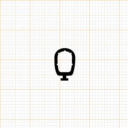 Wetterschenkel Haustür - Anschlagdichtung mit Schlauch für Wetterschenkel | 1160 mm Länge | Farbe: schwarz