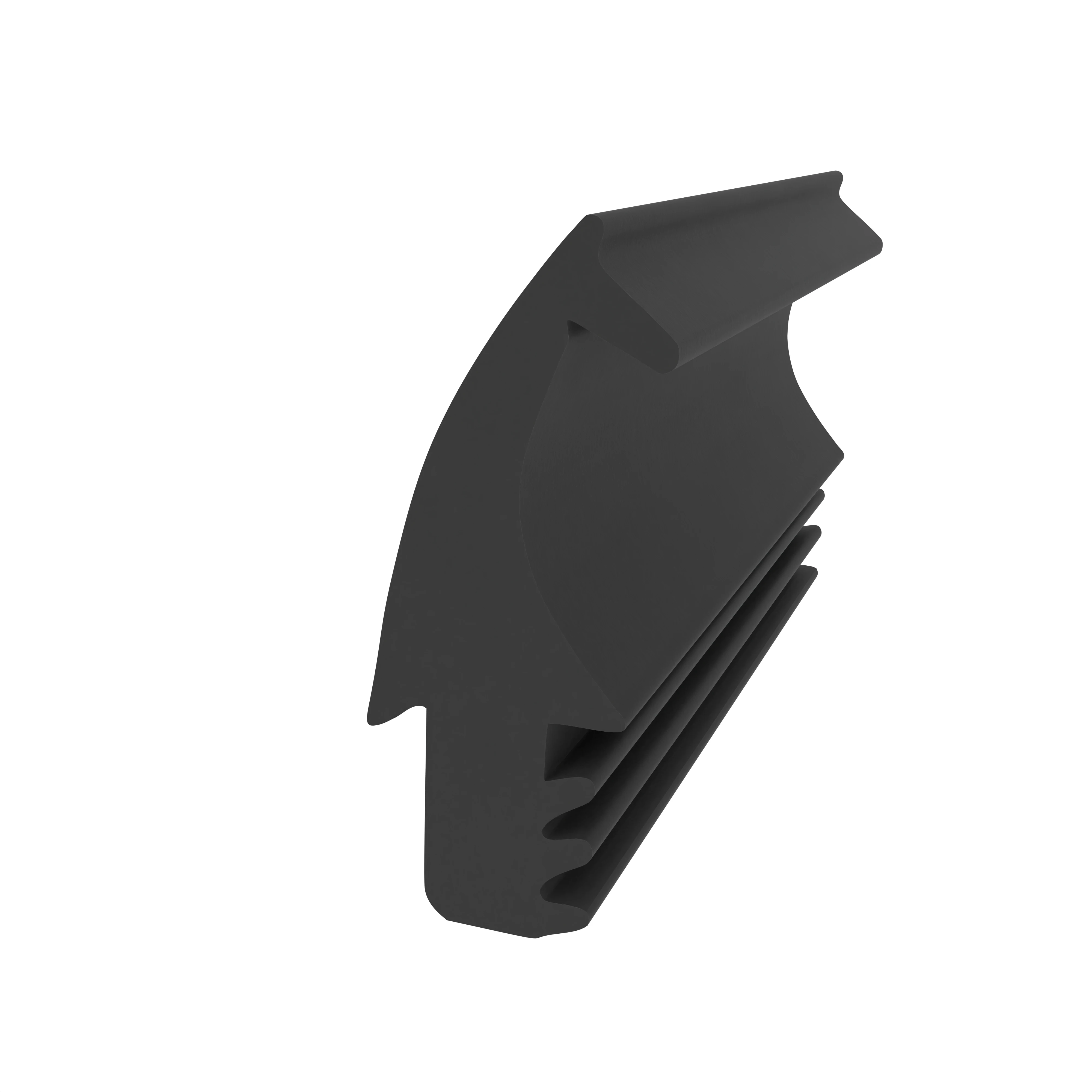 Mitteldichtung für Fenster und Türen | 28 mm Höhe | Farbe: schwarz