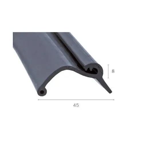 Kotflügeldichtungen - Abdichtkeder für Fahrzeuge | Höhe: 8 mm | Farbe: schwarz