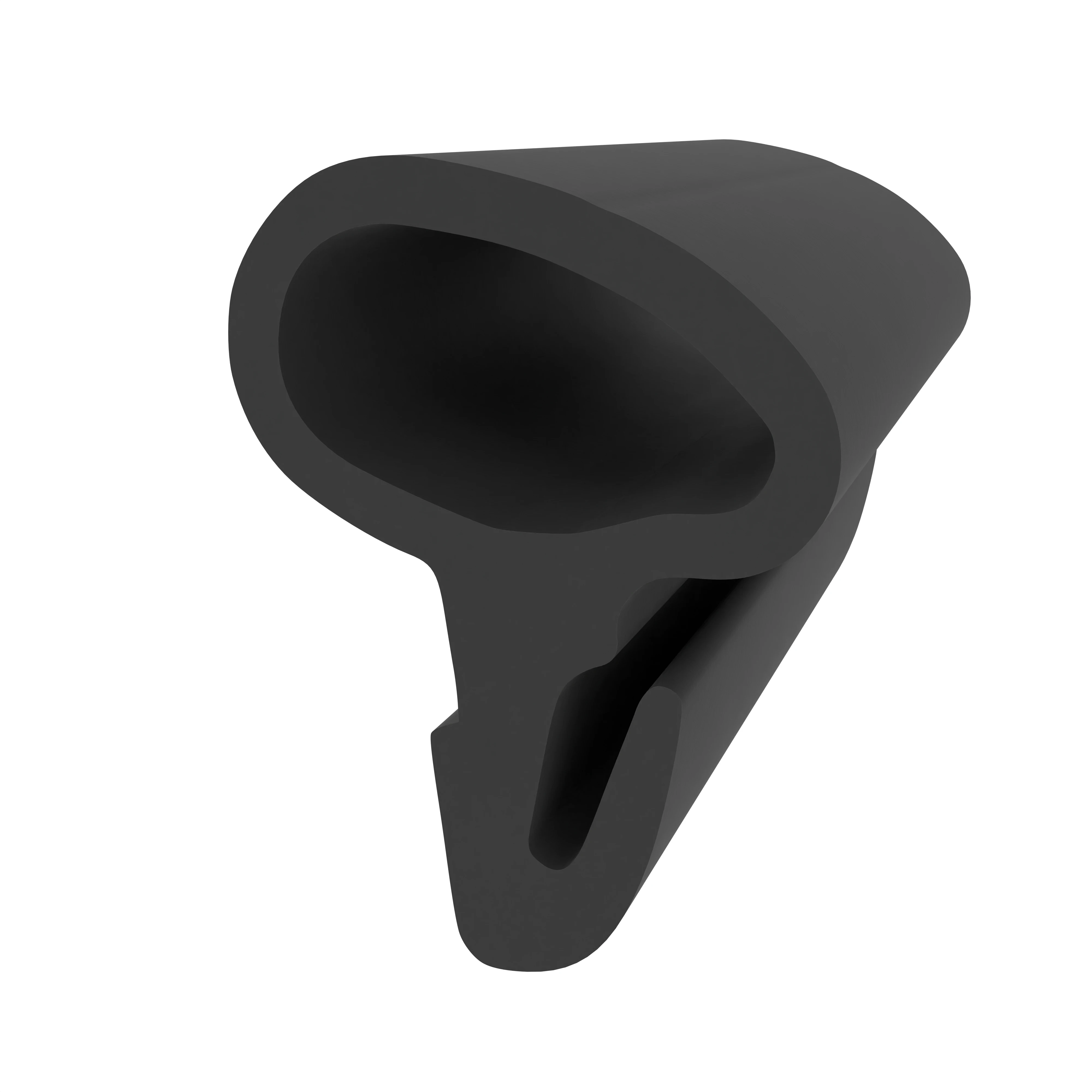 Anschlagdichtung mit Schlauch | 13 mm Höhe | Farbe: schwarz  Anschlagdichtung mit Schlauch | 13 mm Höhe | Farbe: schwarz