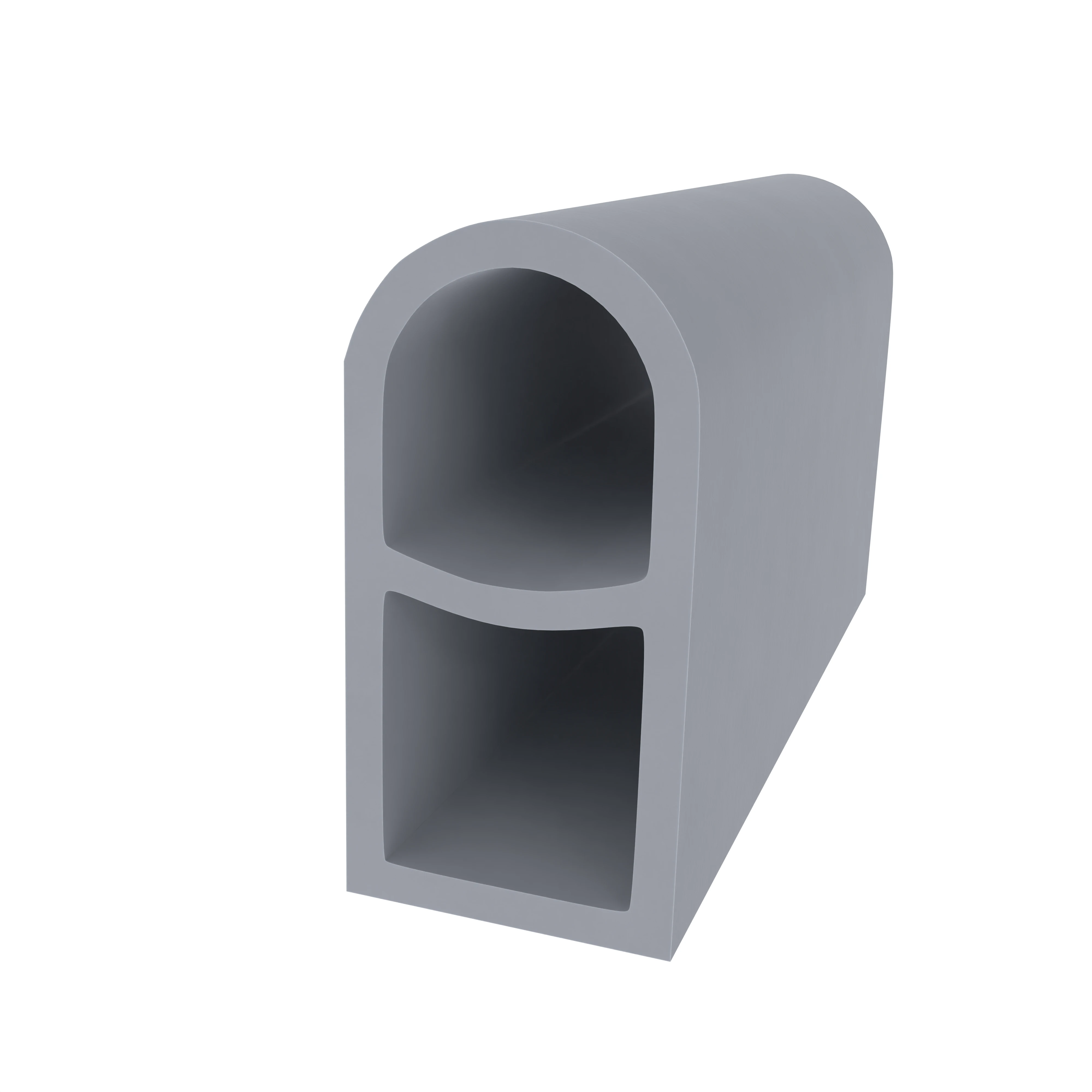 Türrahmen Dichtung - Stahlzargendichtung für Stahlzargen | 10 mm Breite | Farbe: grau