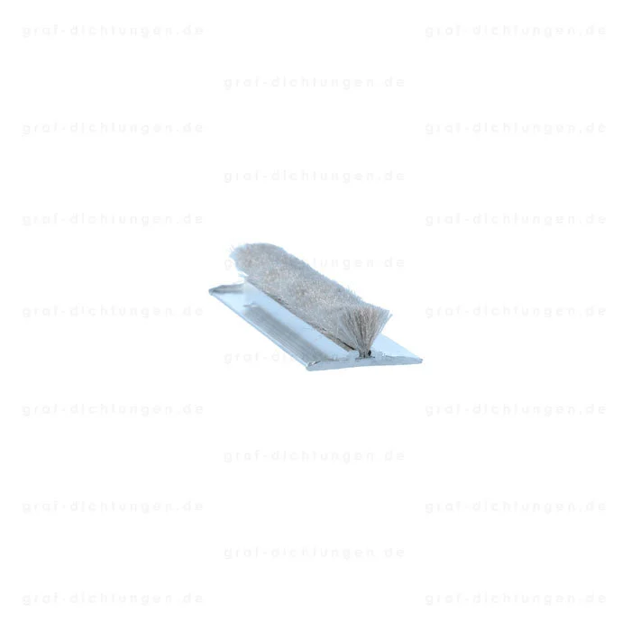 Bürstendichtungen - Bürstendichtung für Türen | Breite: 27 mm | Farbe: Alu-werkblank