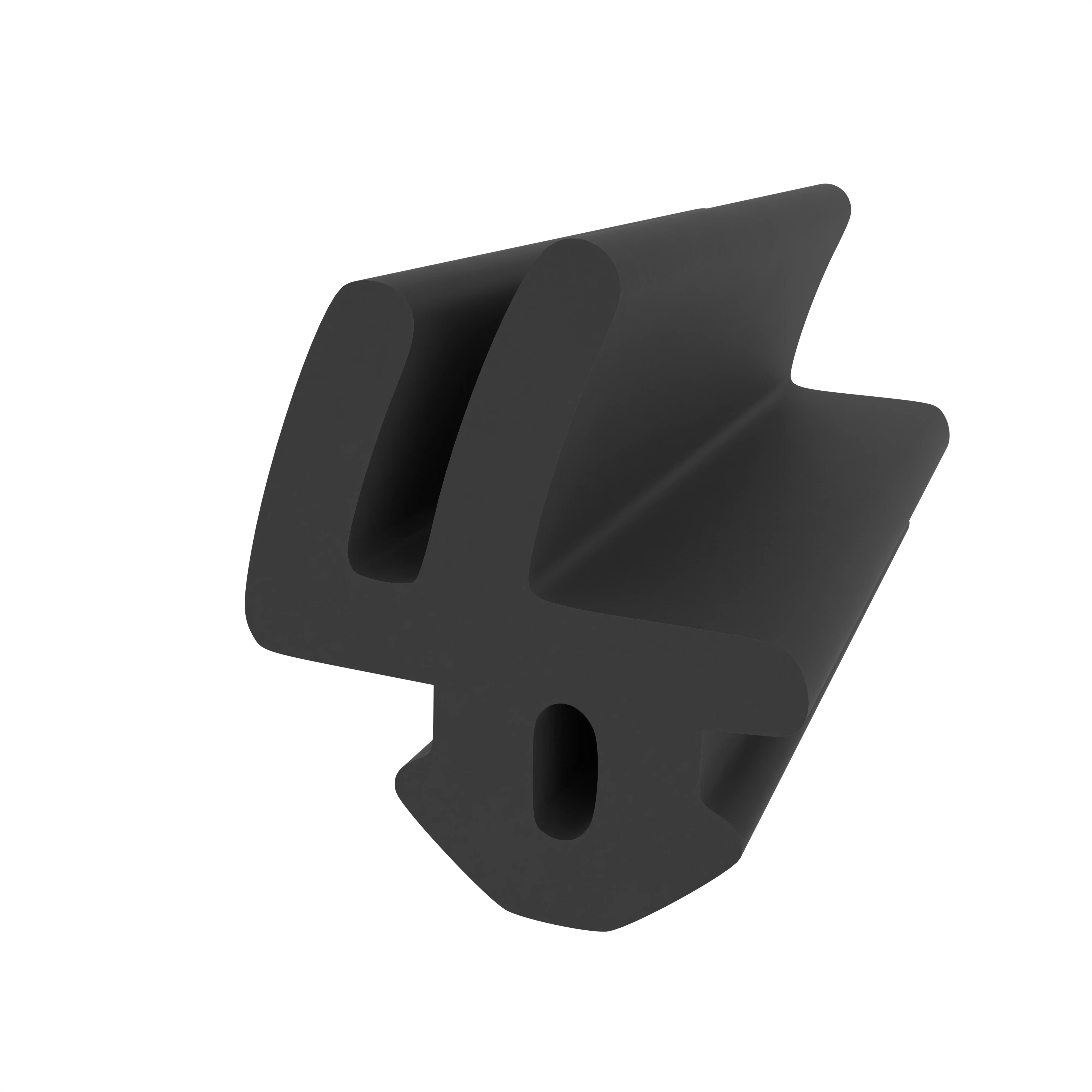 Anschlagdichtung mit Lippe für Rehau Fenster | 11 mm Höhe | Farbe: schwarz