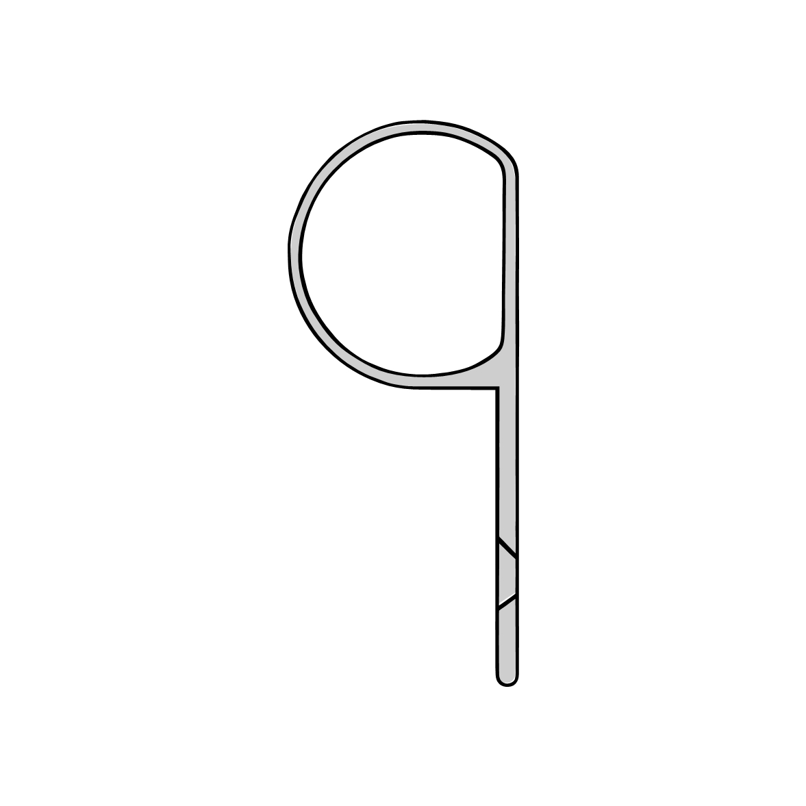 Fingerschutzprofile - Bandseitensicherungen | Länge: 1750 mm | Farbe: Silber