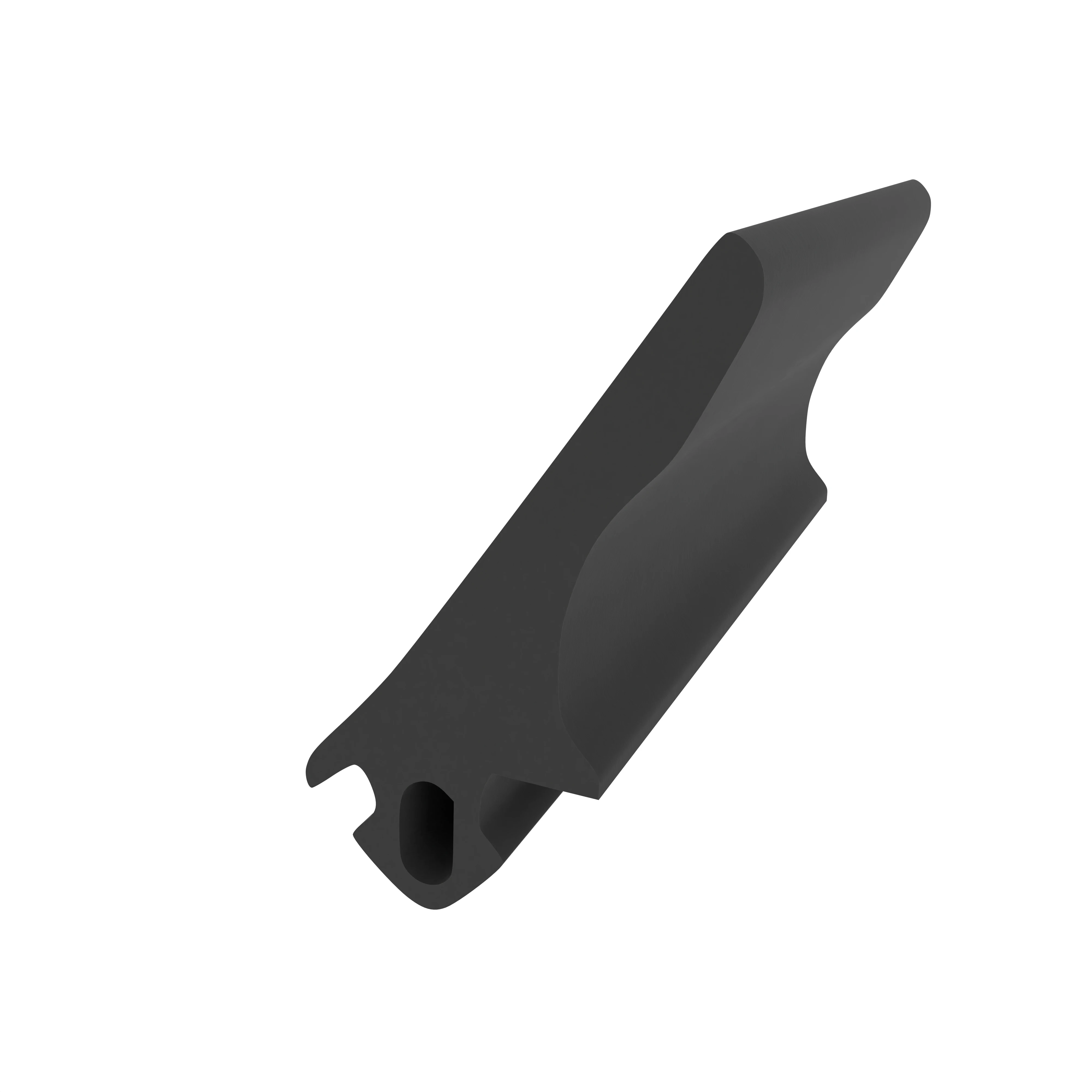 Mitteldichtung für Metallfenster | 19 mm Höhe | Farbe: schwarz