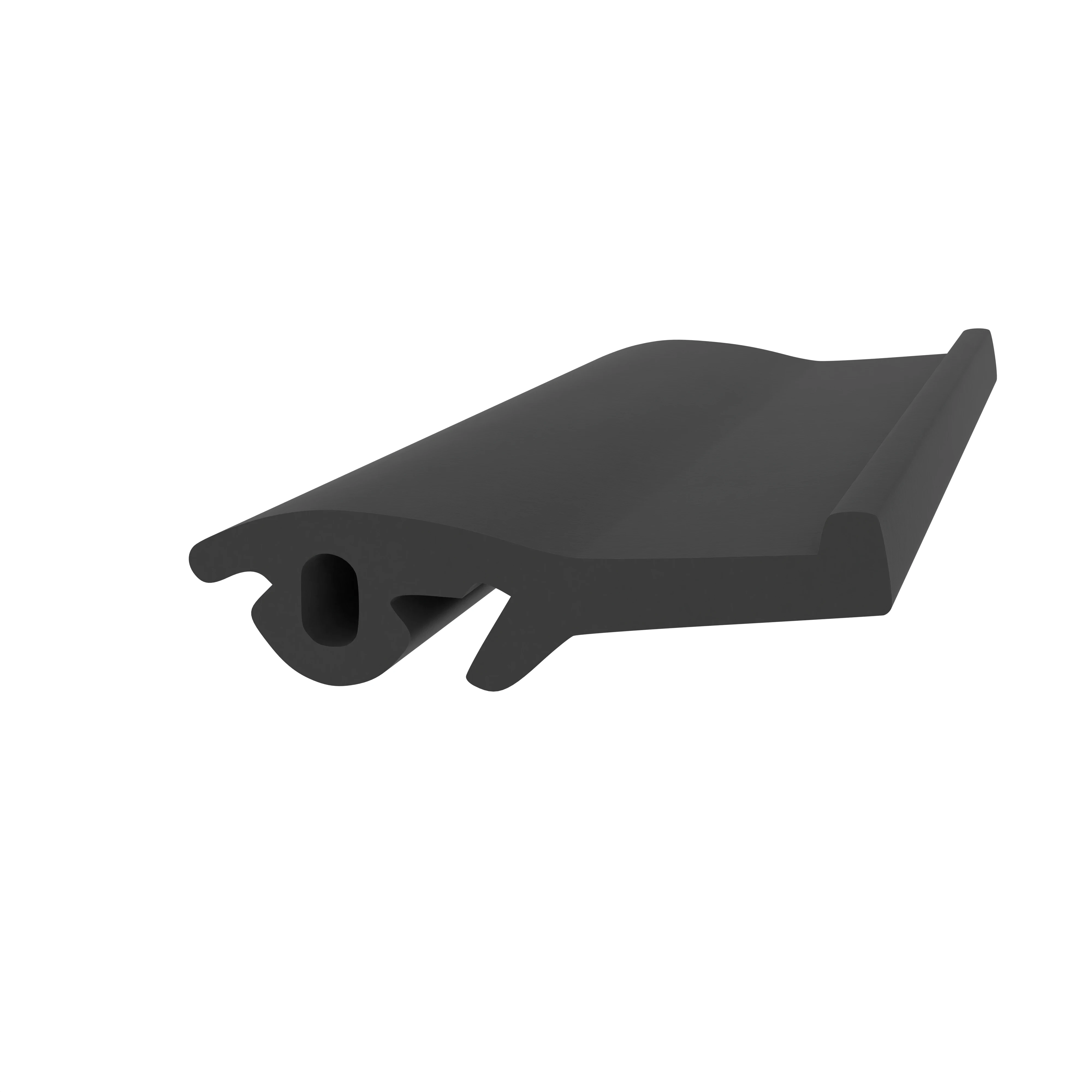 Türrahmen Dichtung - Anschlagdichtung für seitlichen Anschlag | 8 mm Breite |  Farbe: schwarz