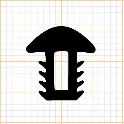 Treppenstufenprofile - Treppenstufendichtung | Höhe: 12 mm | Farbe: schwarz