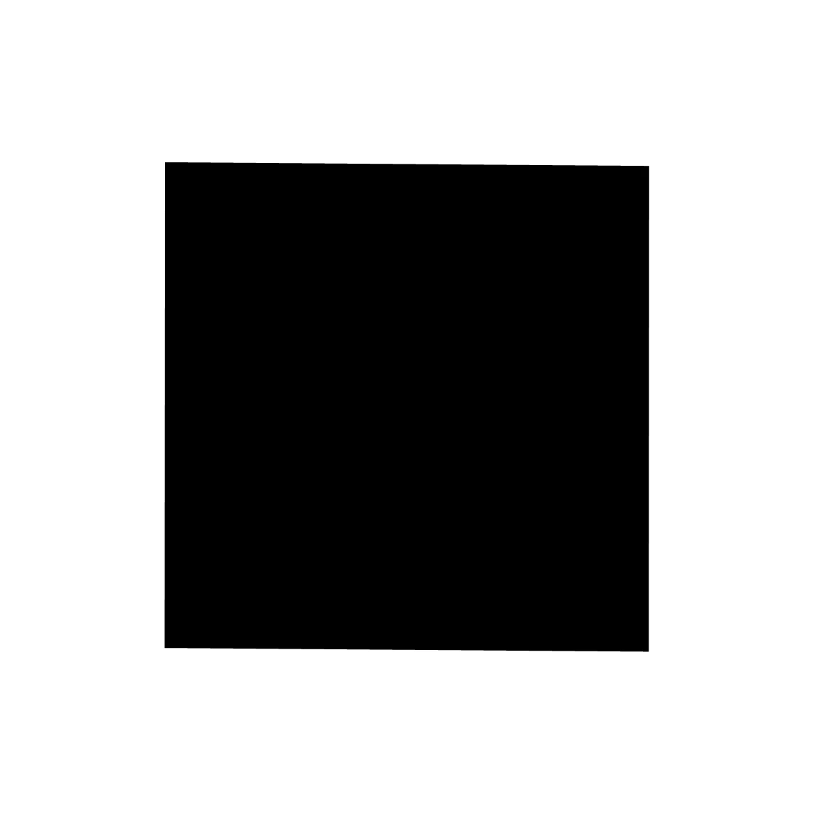 Moosgummidichtung vierkant | 25 mm Höhe | Farbe: schwarz