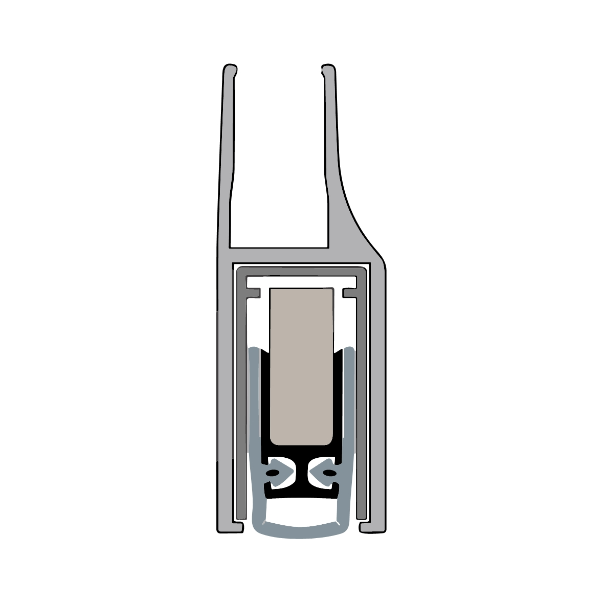 Planet KG-F10 Absenkdichtung | Länge: 834 mm  