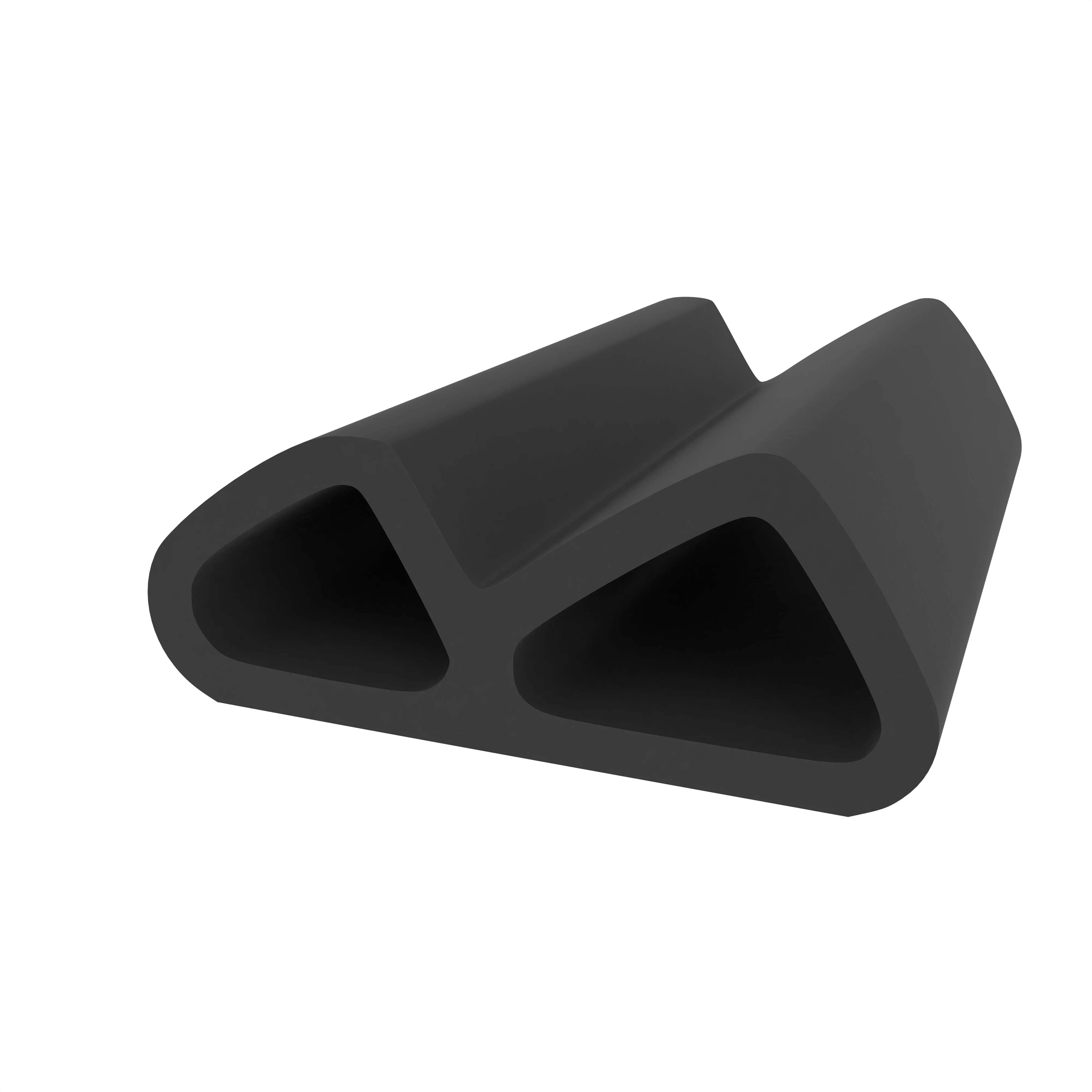 Türrahmen Dichtung - Stahlzargendichtung für Stahltüren | 18,5 mm Höhe | Farbe: schwarz