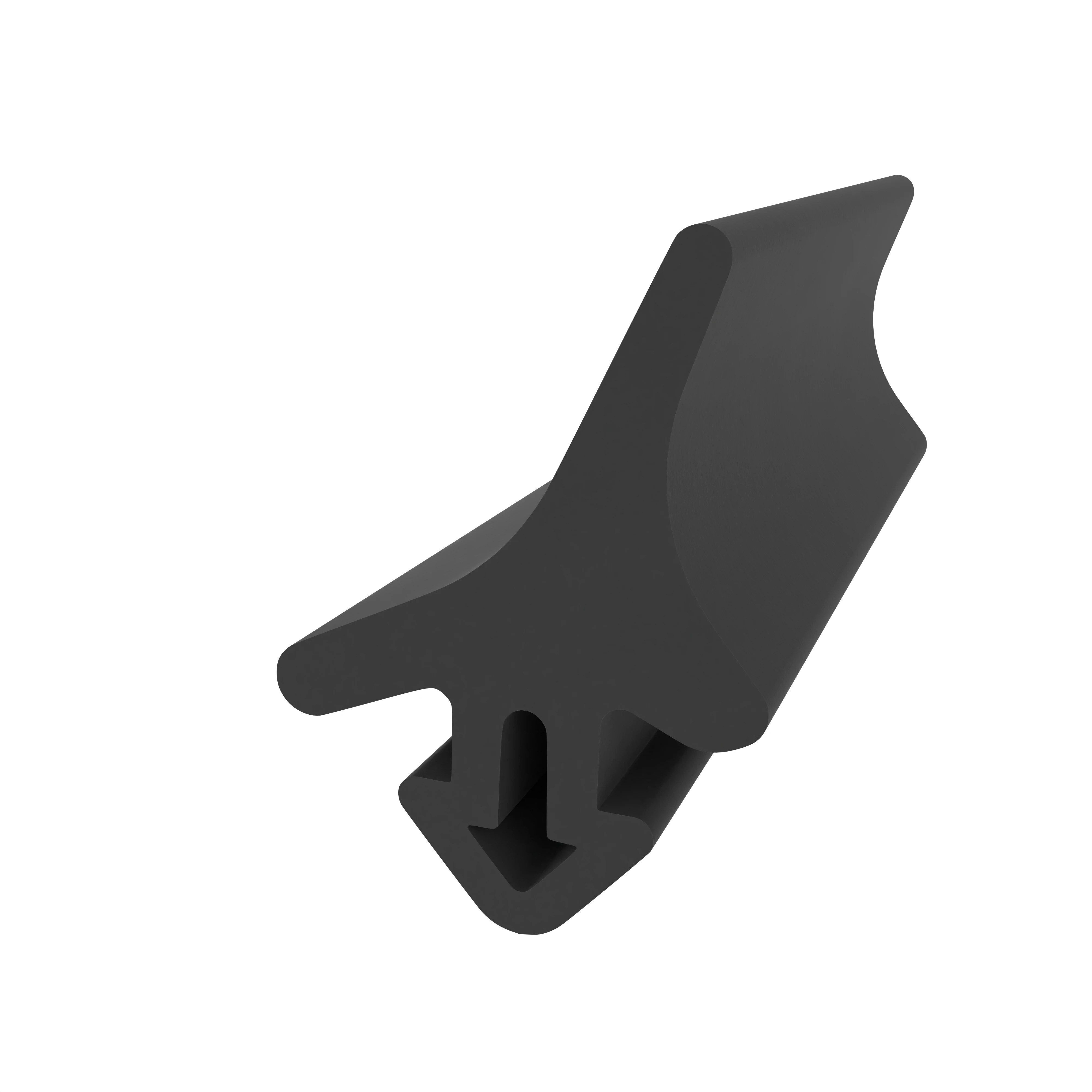 Mitteldichtung für Kunststofffenster | Höhe: 18,6 mm | Farbe: schwarz