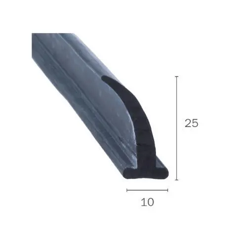 Windschutzscheibendichtung | Höhe: 25 mm | Farbe: schwarz Windschutzscheibendichtung | Höhe: 25 mm | Farbe: schwarz