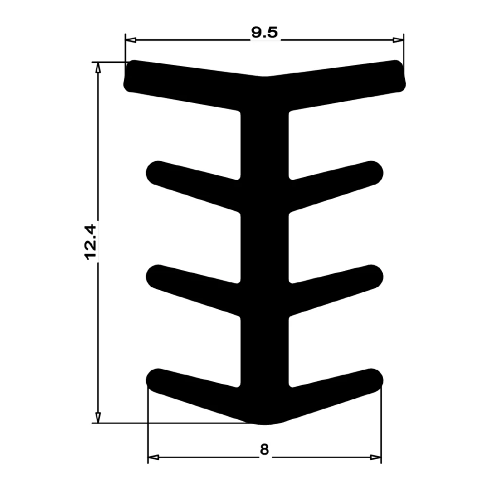 Fugenabdeckprofil | Höhe: 13 mm | Farbe: weiß