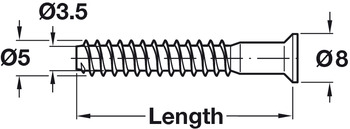 Verbinder & Bodenträger - Einteilverbinder Confirmat Senkkopf für Bohrloch Ø 4 mm