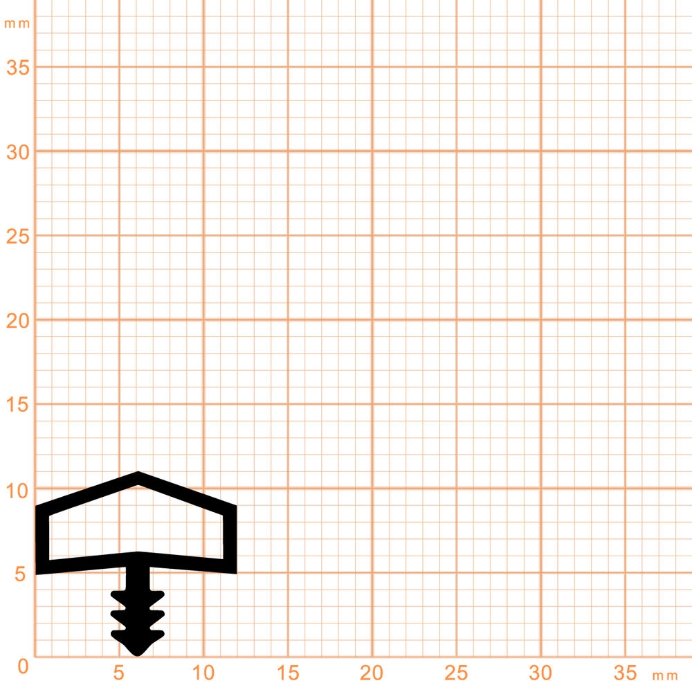 Türrahmen Dichtung - Holzzargendichtung für Haustüren | 3 - 4 mm Nutbreite | Farbe: braun