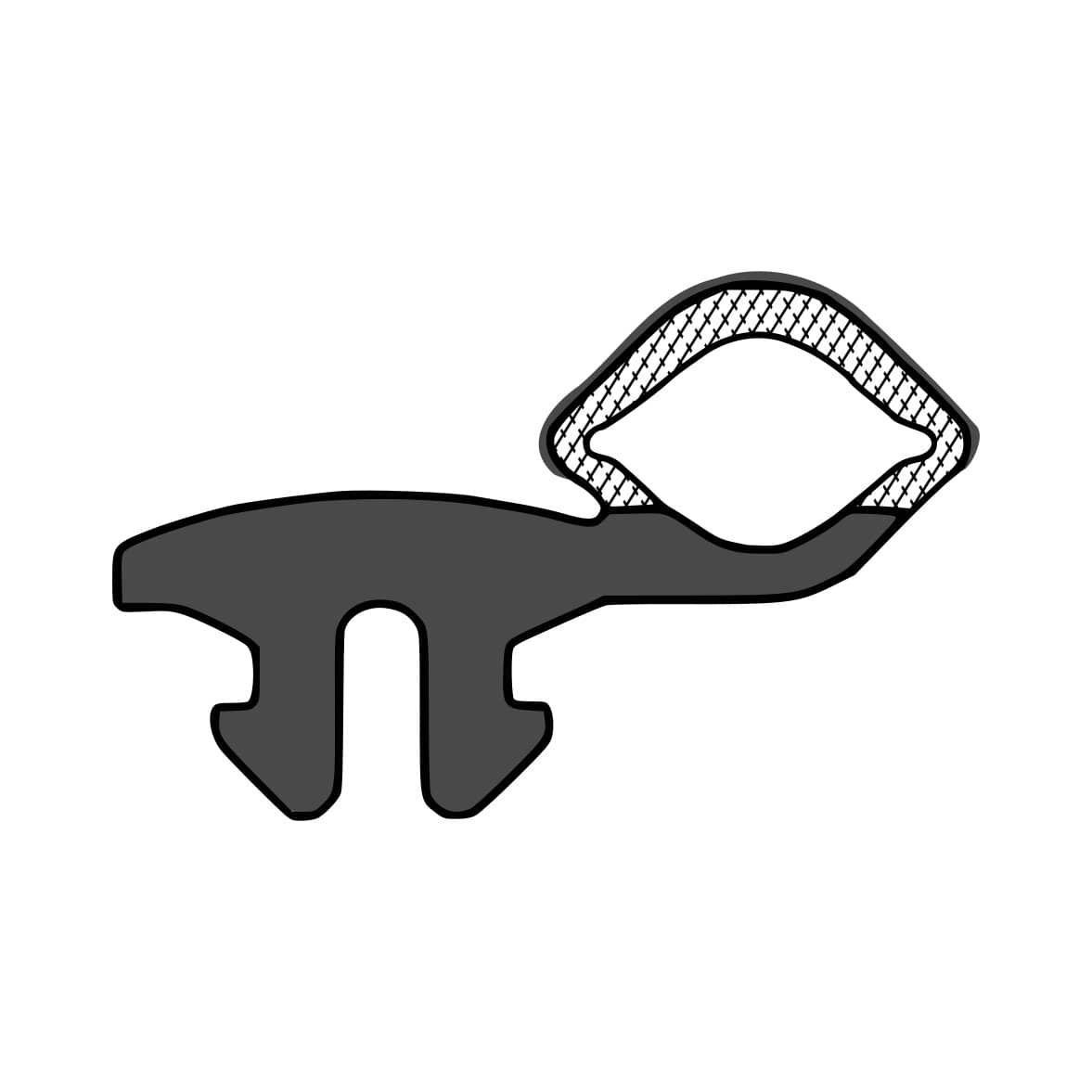 Caravandichtung | Höhe: 13 mm | Farbe: schwarz Caravandichtung | Höhe: 13 mm | Farbe: schwarz