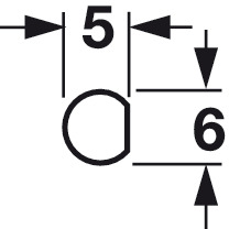 Schließsysteme - Profilstange | Durchmesser: 6 mm | Länge: 2000 mm