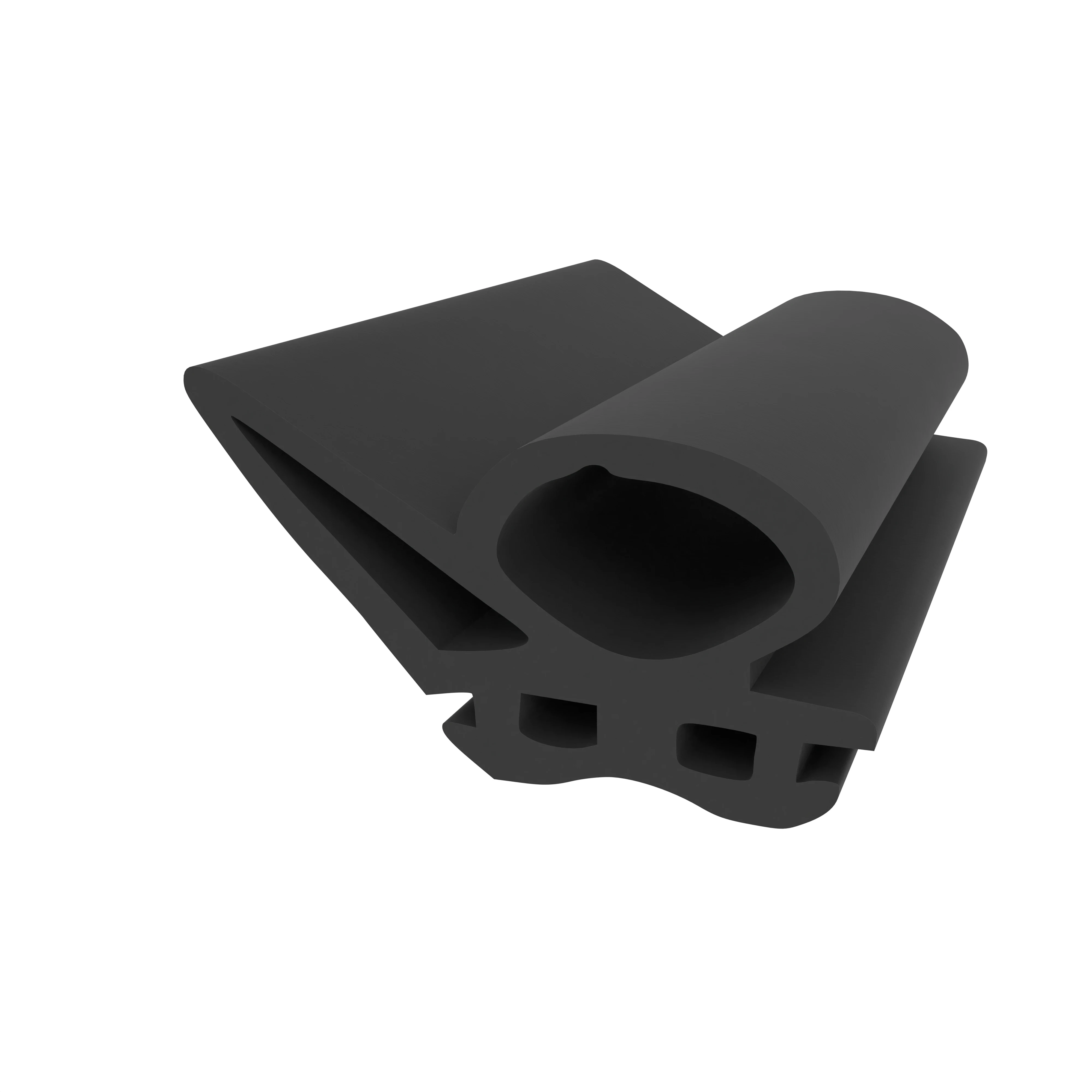 Stahlzargendichtung für Metallzargen | 12 mm Höhe | Farbe: schwarz