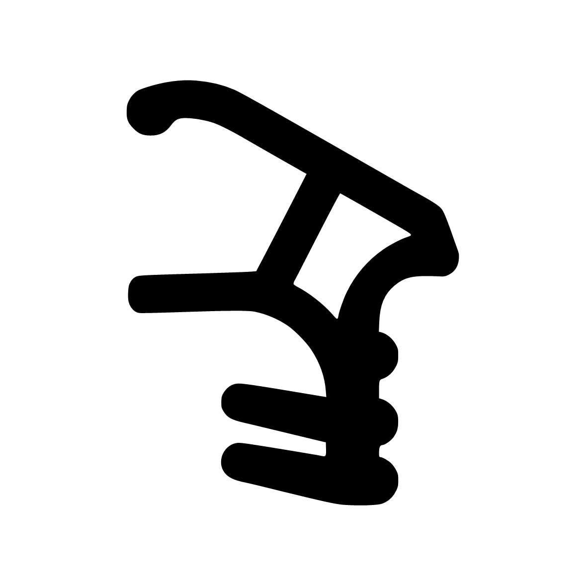 Türrahmen Dichtung - Stahlzargendichtung für Stahlzargen | 12 mm Breite | Farbe: braun