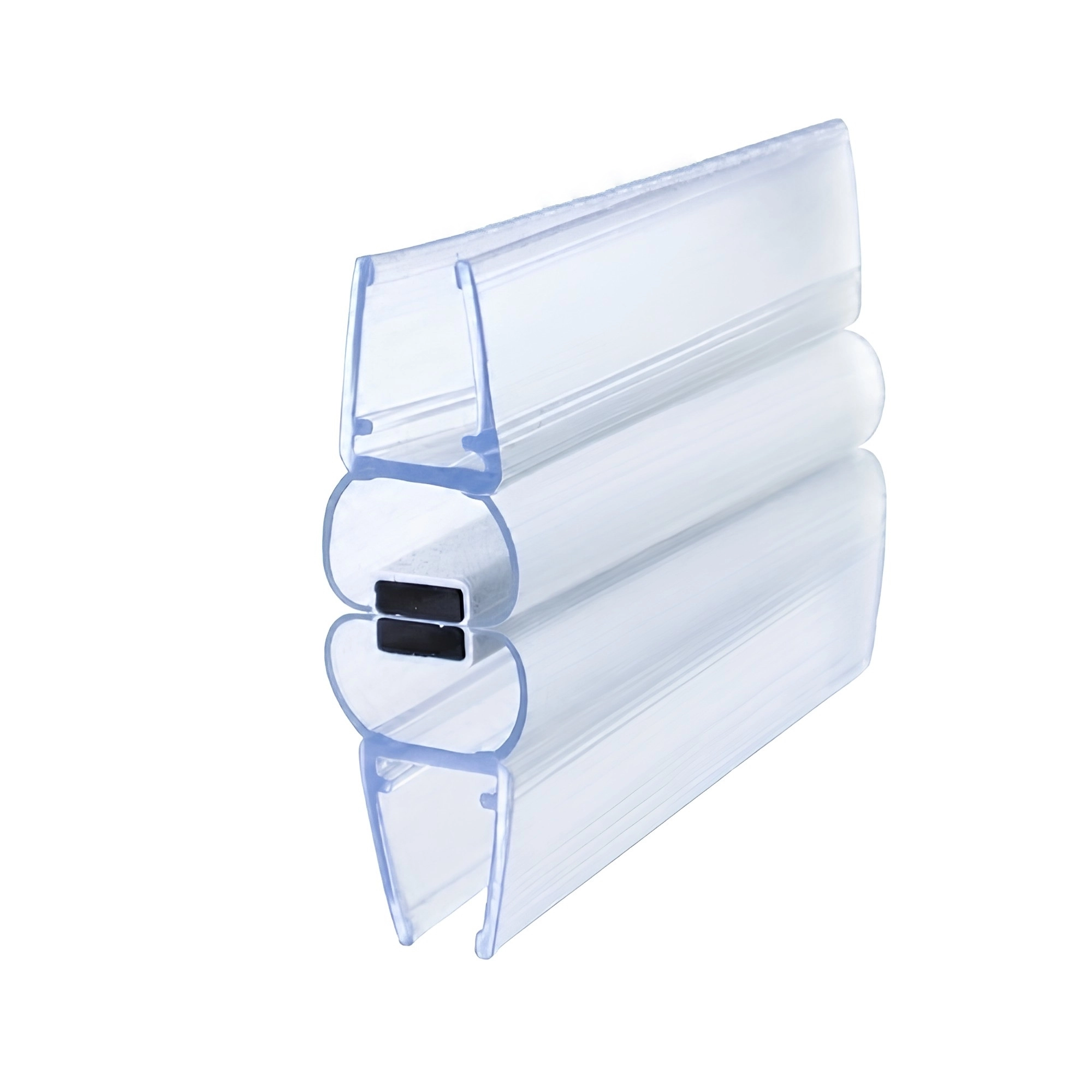 Dusch-Magnetprofil fluchtend 180 °| 6 - 8 mm Glasstärke | Farbe: transparent