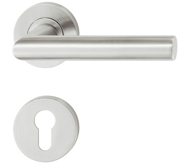 Türdrücker-Garnitur mit Profilzylinder | Modell: Startec PDH3103 | Ausführung: DIN links und rechts Türdrücker-Garnitur mit Profilzylinder | Modell: Startec PDH3103 | Ausführung: DIN links und rechts