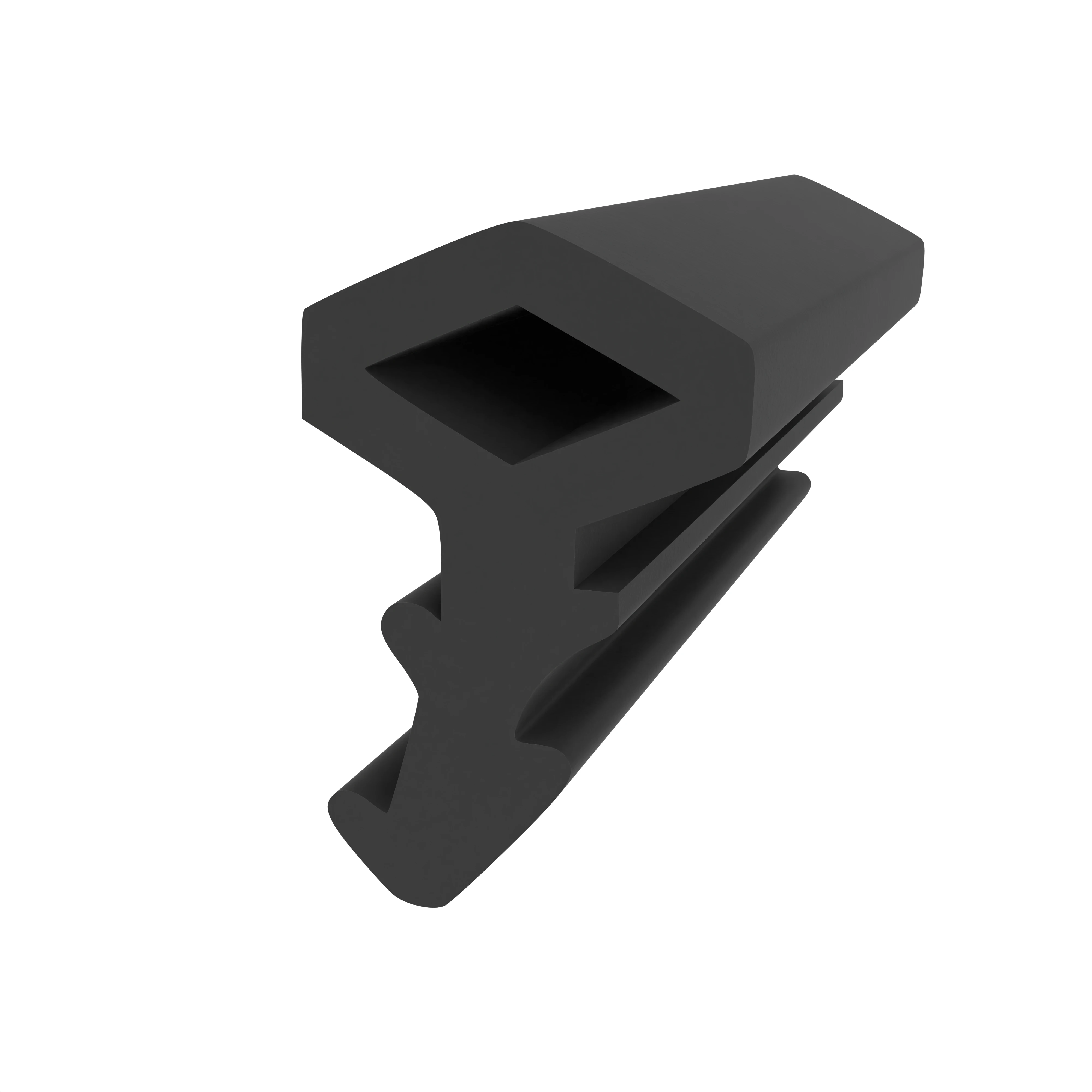 Stahlzargendichtung für Jansen Metalltüren | 13 mm Höhe | Farbe: schwarz