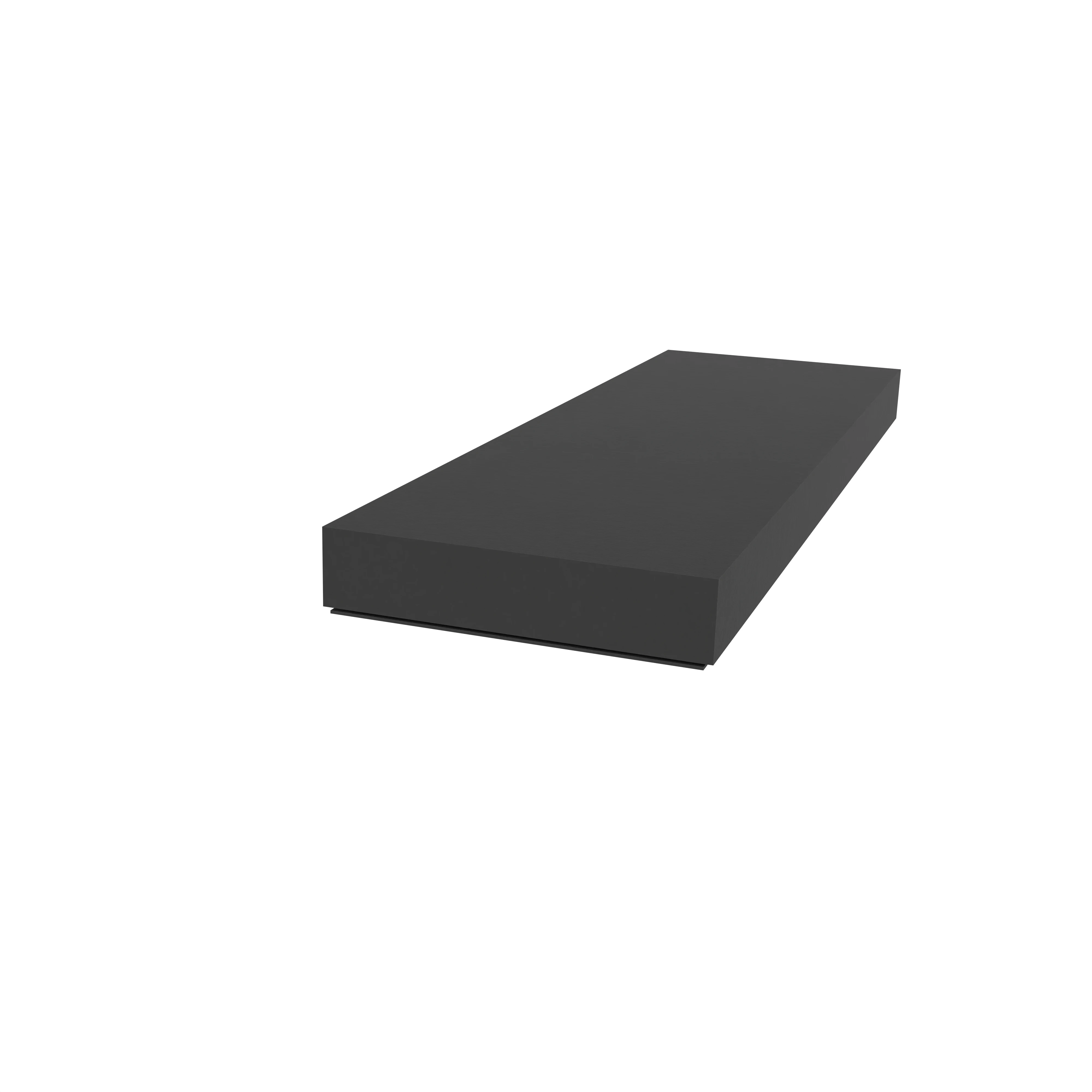 Moosgummidichtung selbstklebend | 10 mm Breite | Farbe: schwarz