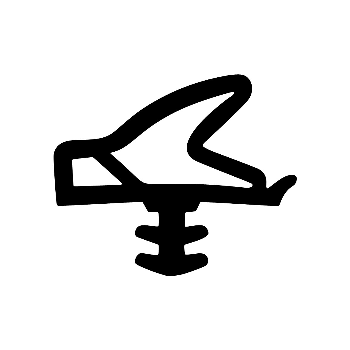 Türrahmen Dichtung - Zimmertürdichtung für Holztüren | 12,7 mm Höhe | Farbe: schwarz