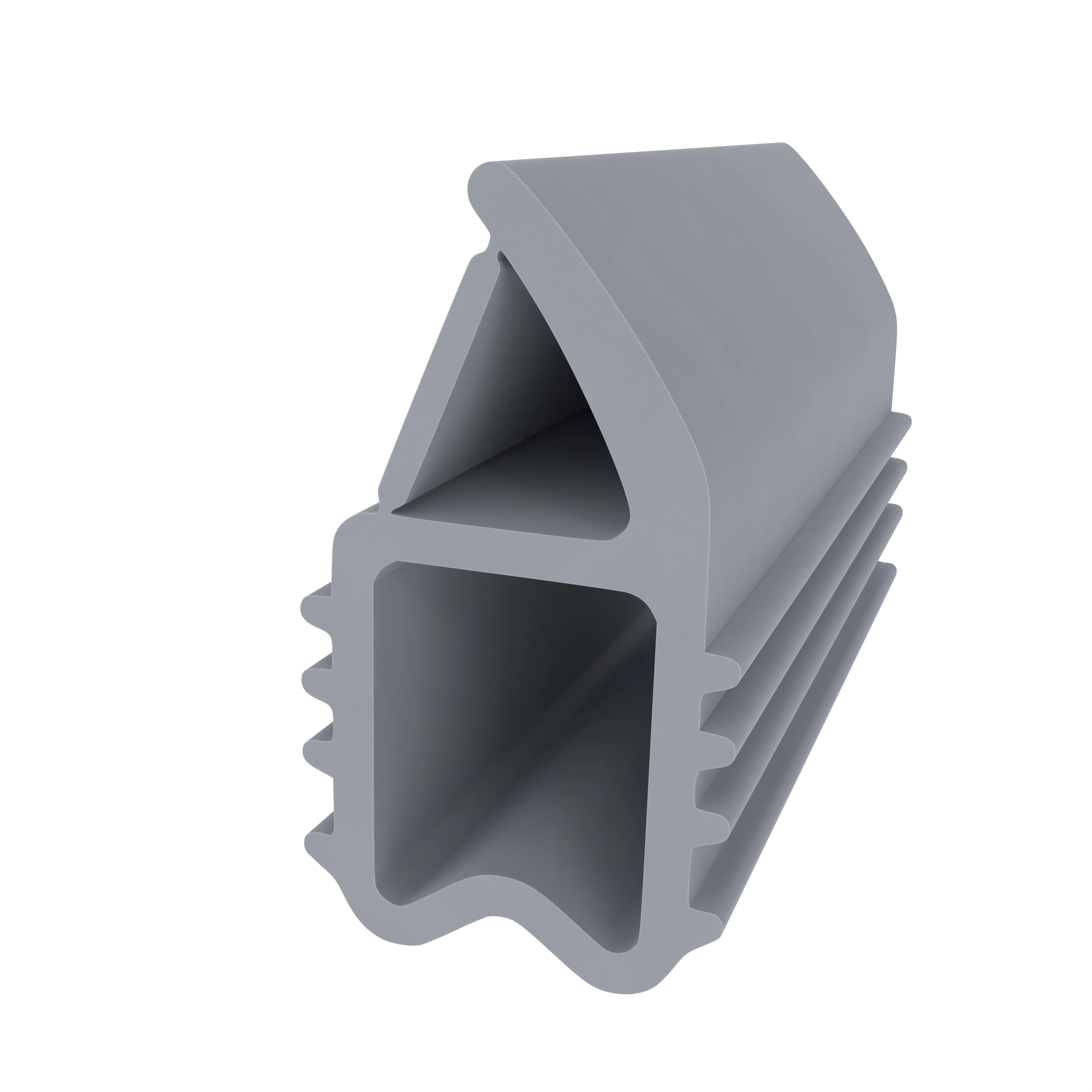 Stahlzargendichtung für Metalltüren | 17,5 mm Höhe | Farbe: grau