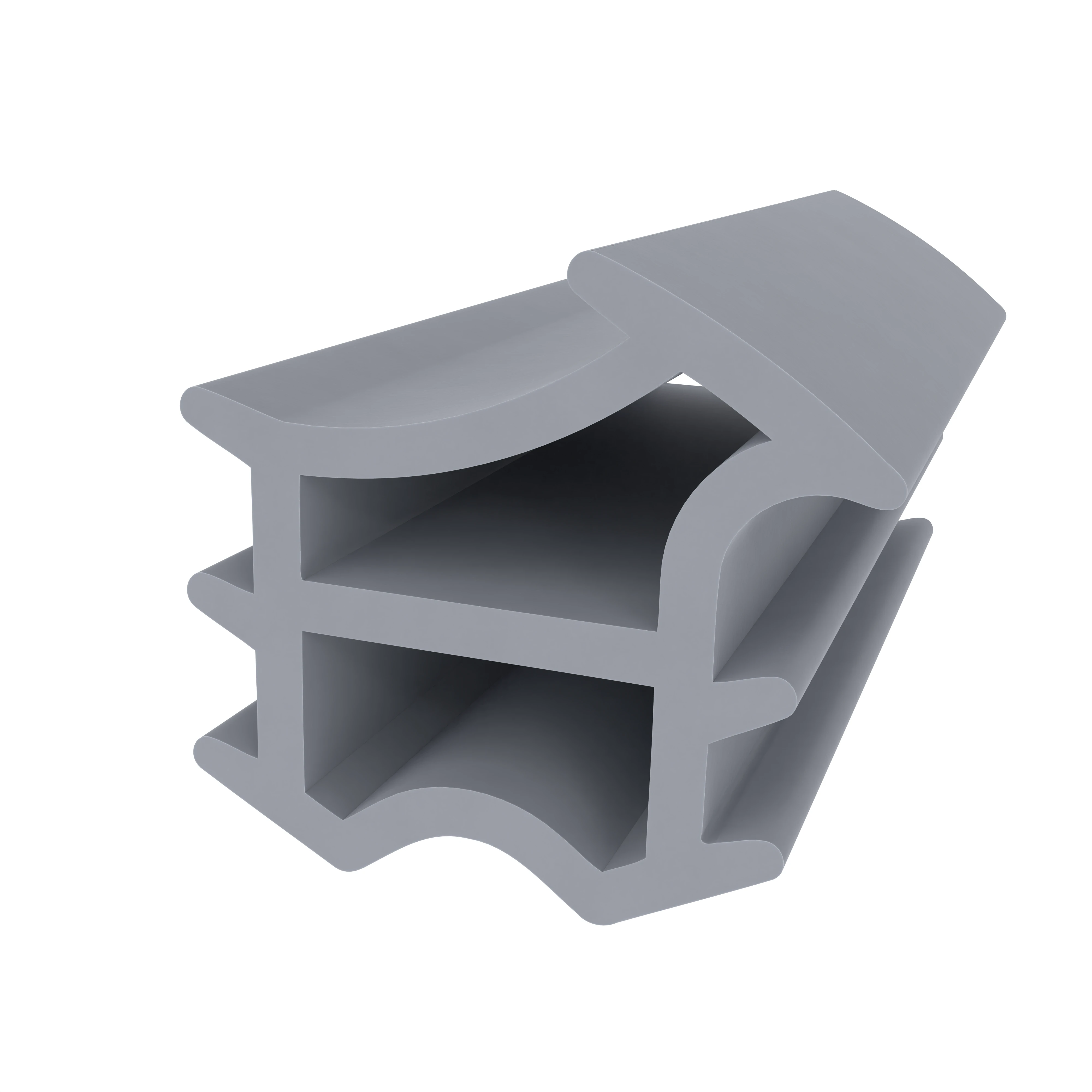 Türrahmen Dichtung - Stahlzargendichtung für Stahlzargen | 18,5 mm Breite | Farbe: grau