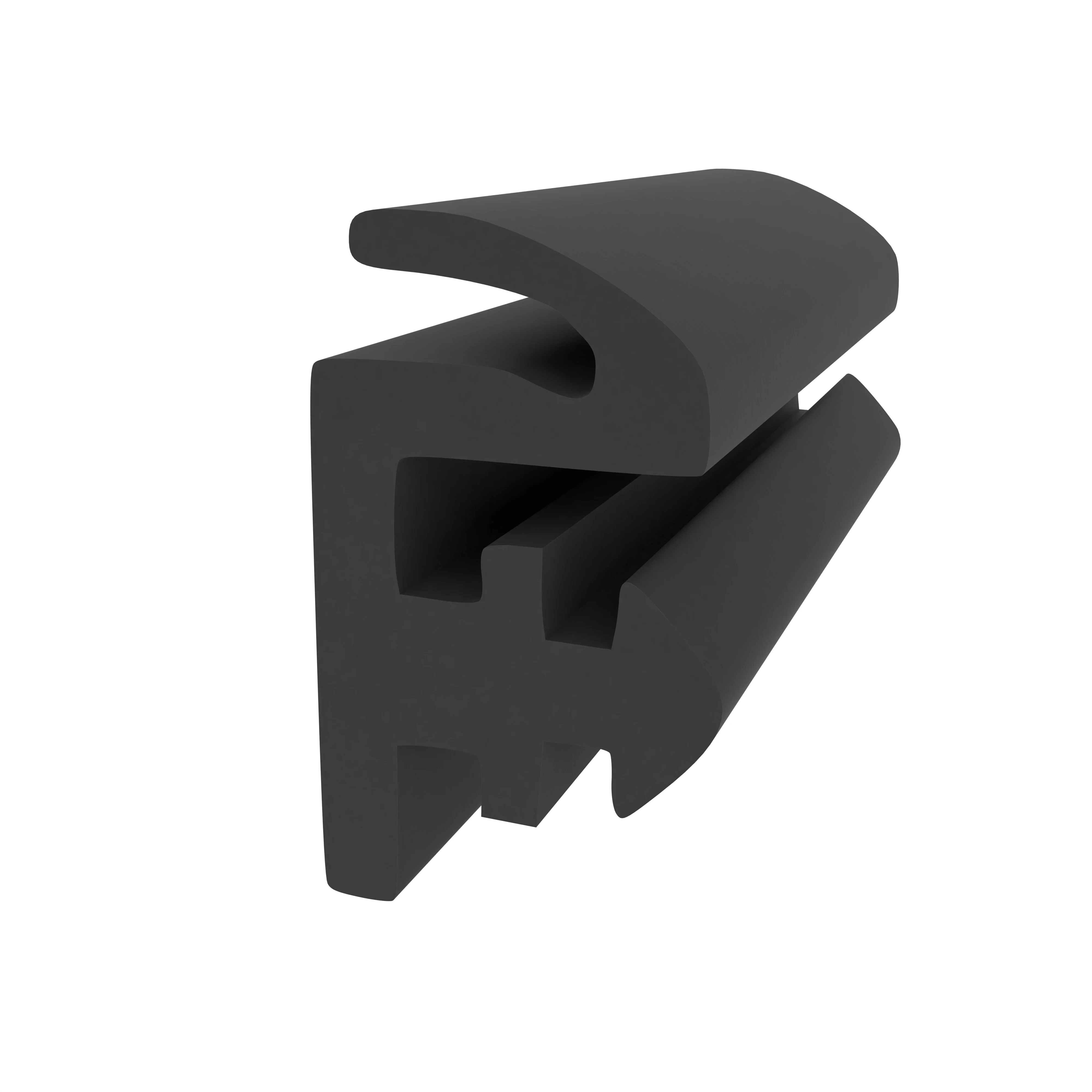 Anschlagdichtung für seitlichen Anschlag | 15 mm Höhe | Farbe: schwarz  Anschlagdichtung für seitlichen Anschlag | 15 mm Höhe | Farbe: schwarz