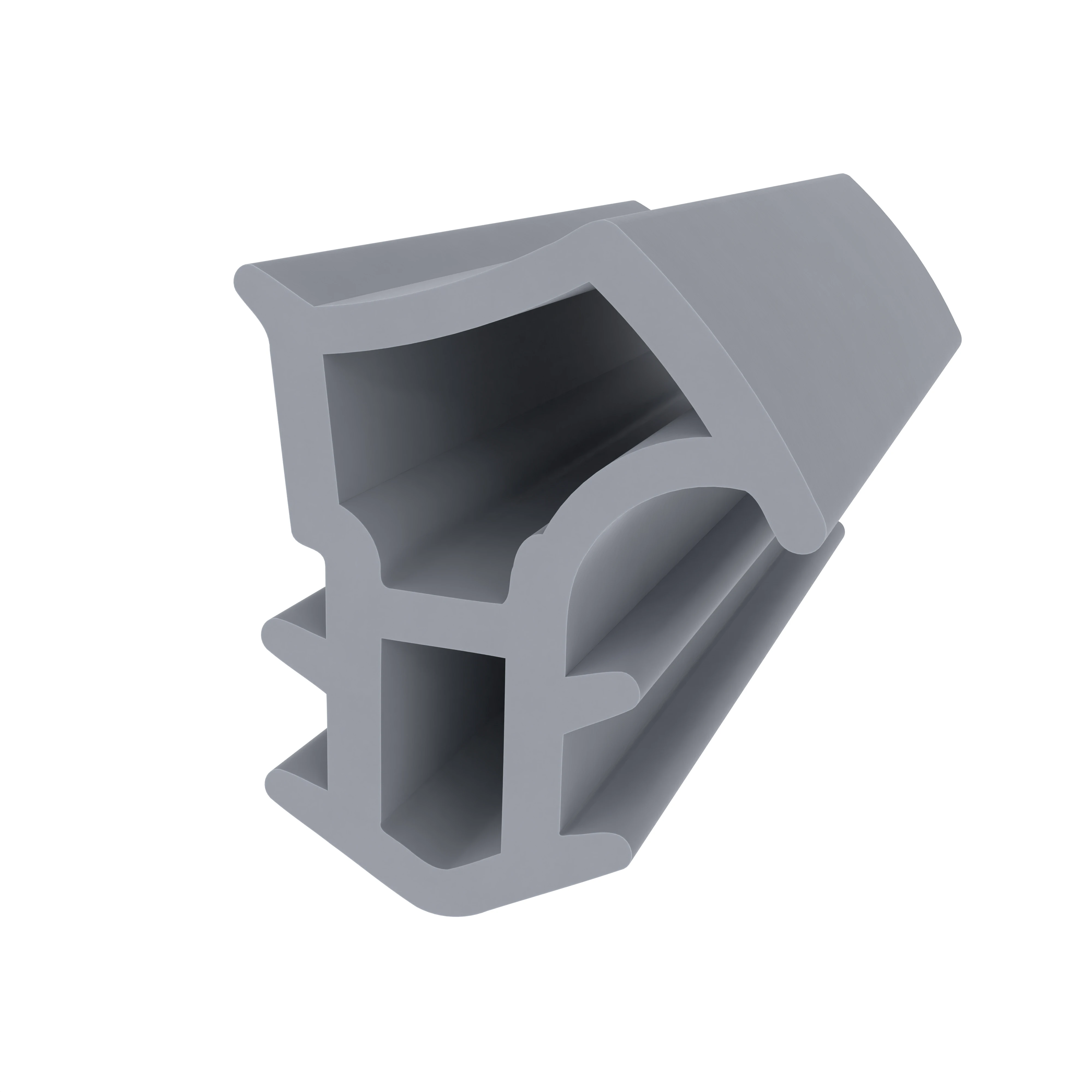 Stahlzargendichtung für Stahltüren | 15,5 mm Höhe | Farbe: grau