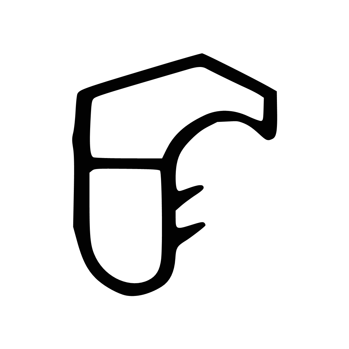 Türrahmen Dichtung - Stahlzargendichtung für Stahlprofile | 15 mm Breite | Farbe: grau