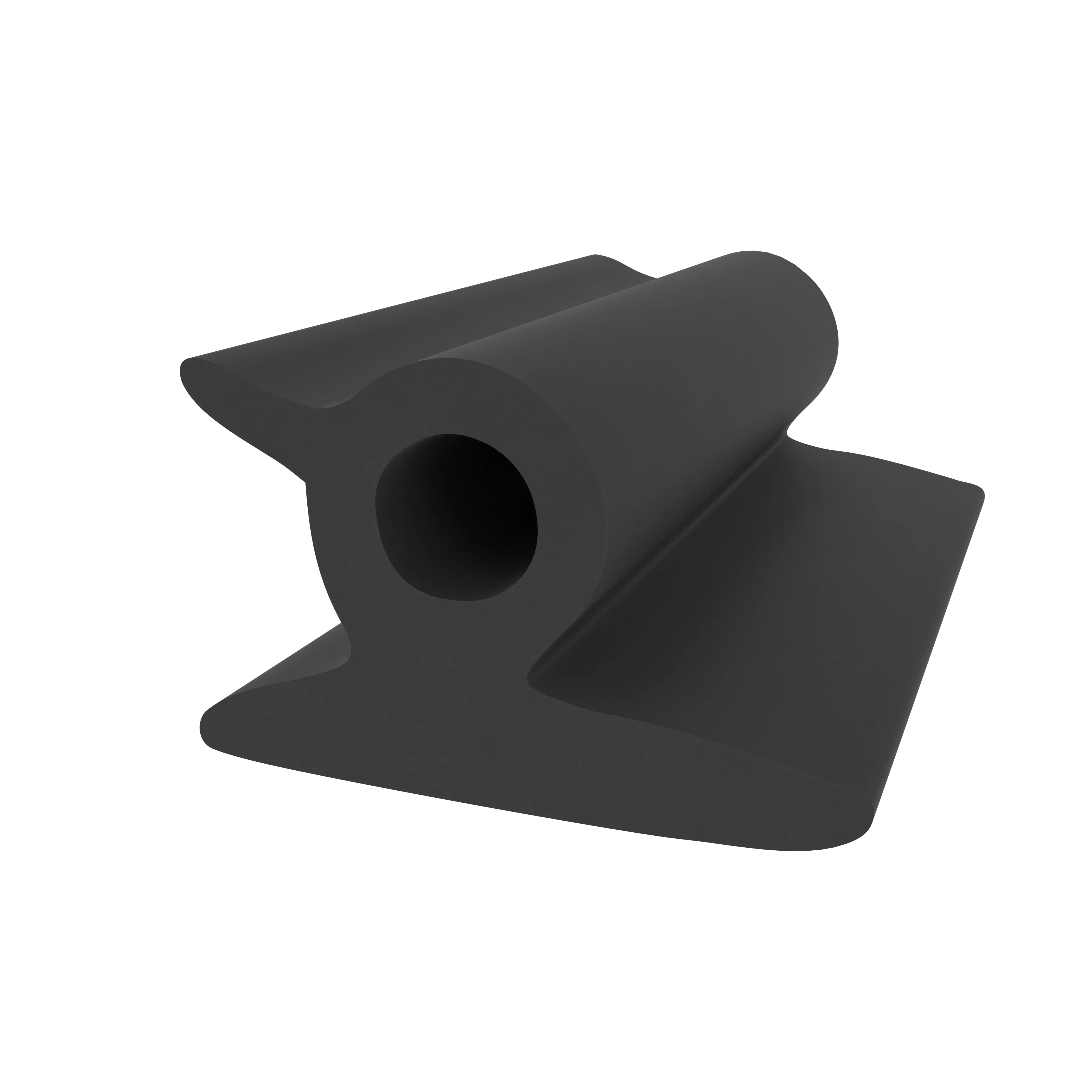 Rollladendichtprofil für VEKA Fenster | Höhe: 5,3 mm | Farbe: schwarz 