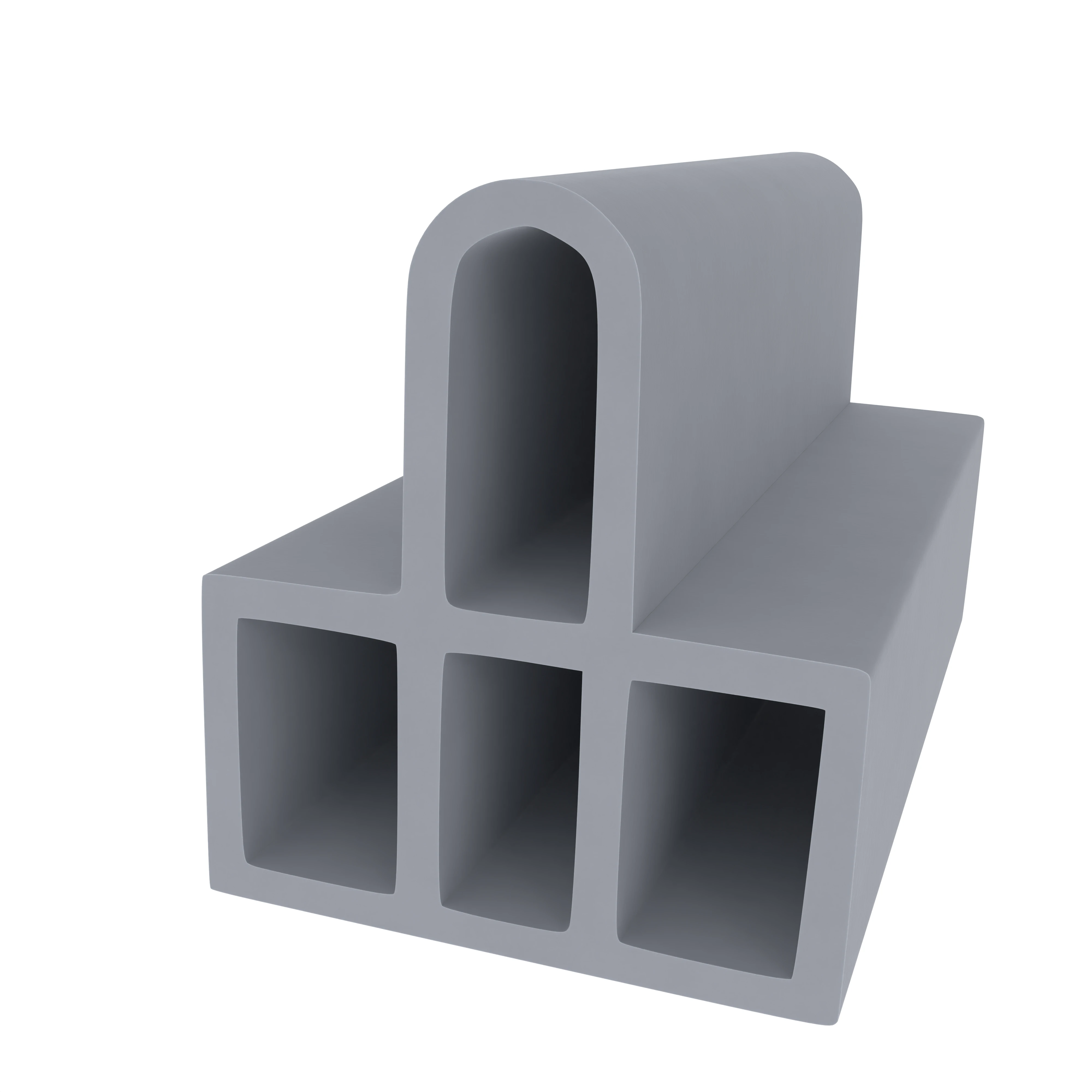 Türrahmen Dichtung - Stahlzargendichtung für Stahlrahmen | 15 mm Breite | Farbe: grau