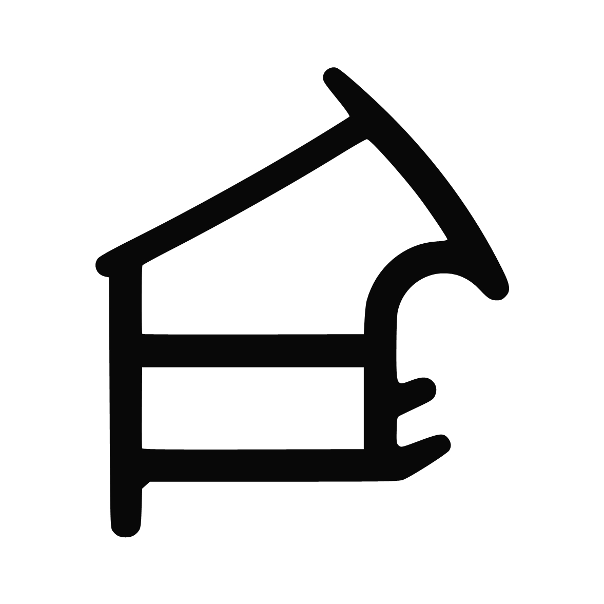 Türrahmen Dichtung - Stahlzargendichtung für Novoferm C 205 | 13,5 mm Höhe | Farbe: grau