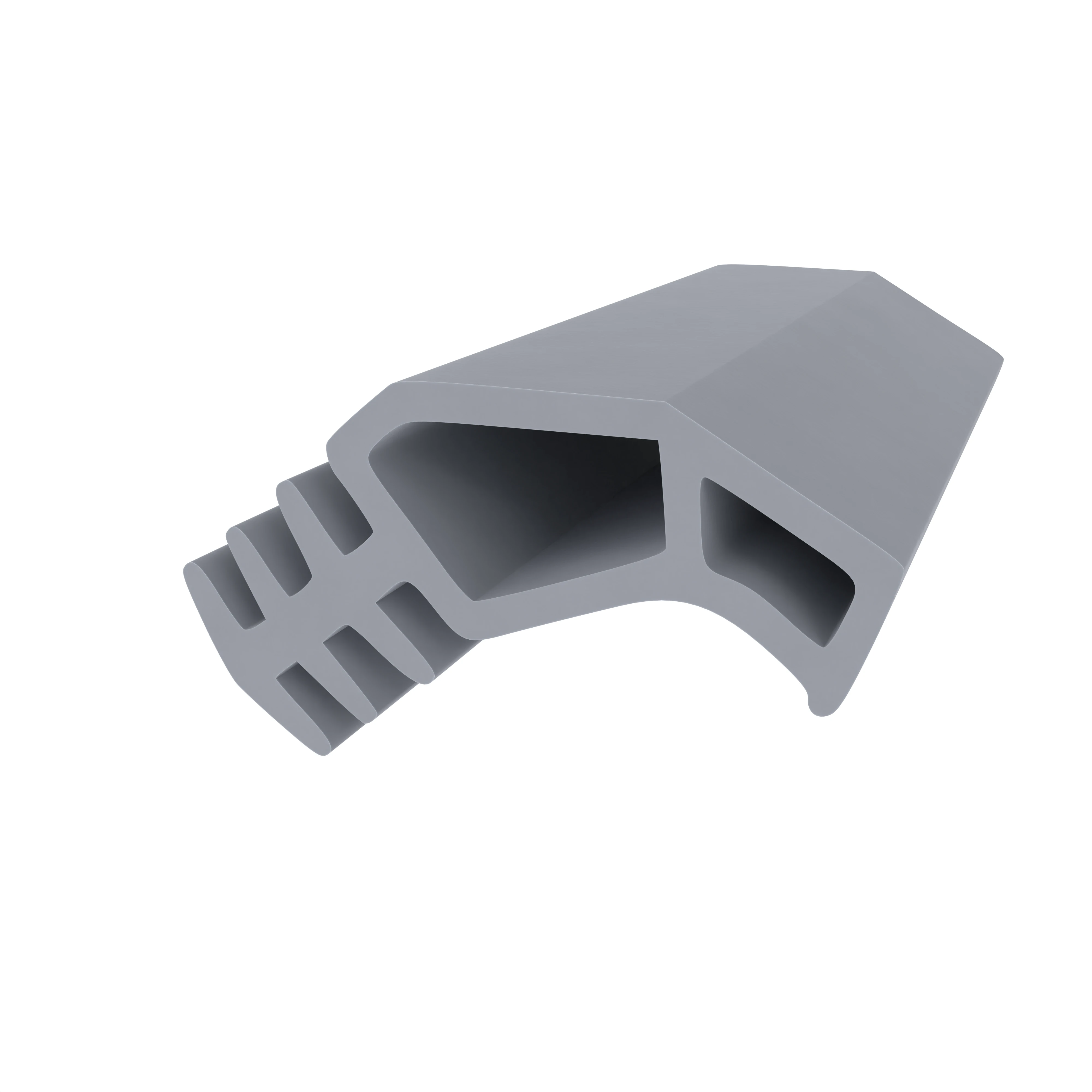 Stahlzargendichtung für Stahlrahmen | 12 mm Höhe | Farbe: grau