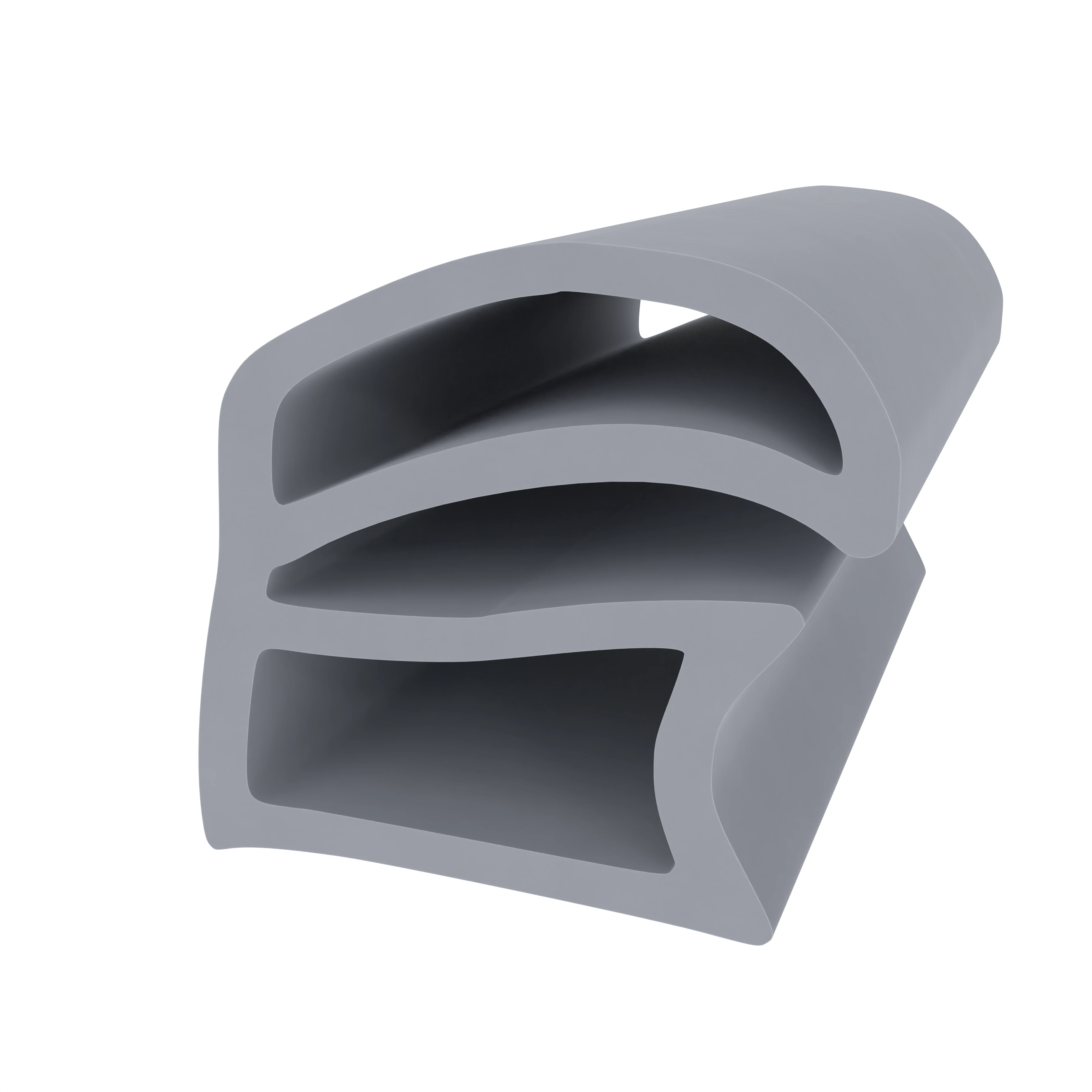 Stahlzargendichtung für Stahlprofile | 20 mm Breite | Farbe: grau