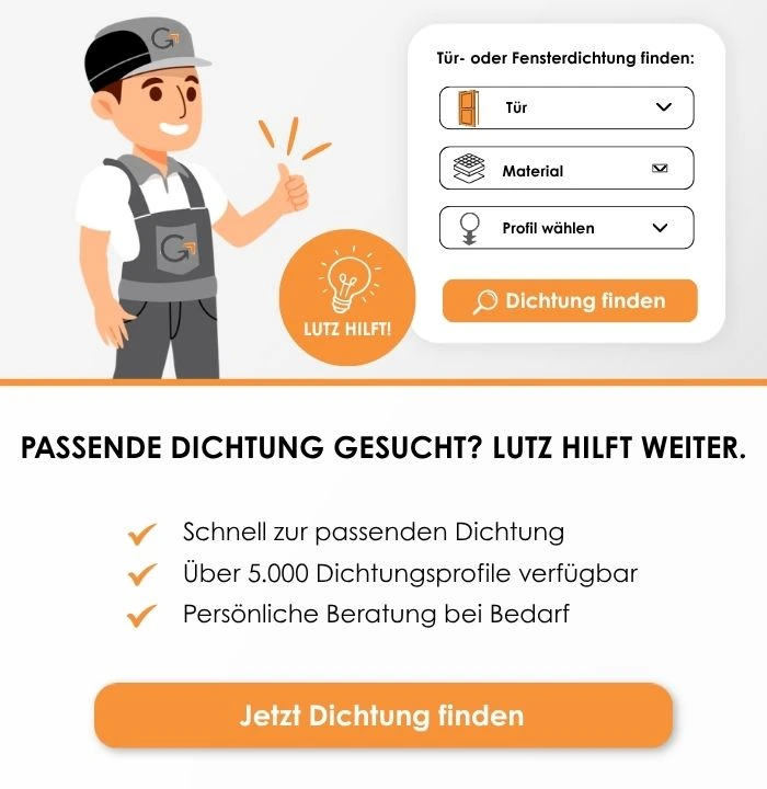 Lutz hilft mit dem Graf-Dichtungen Produktberater dabei, schnell die passende Tür- oder Fensterdichtung zu finden.